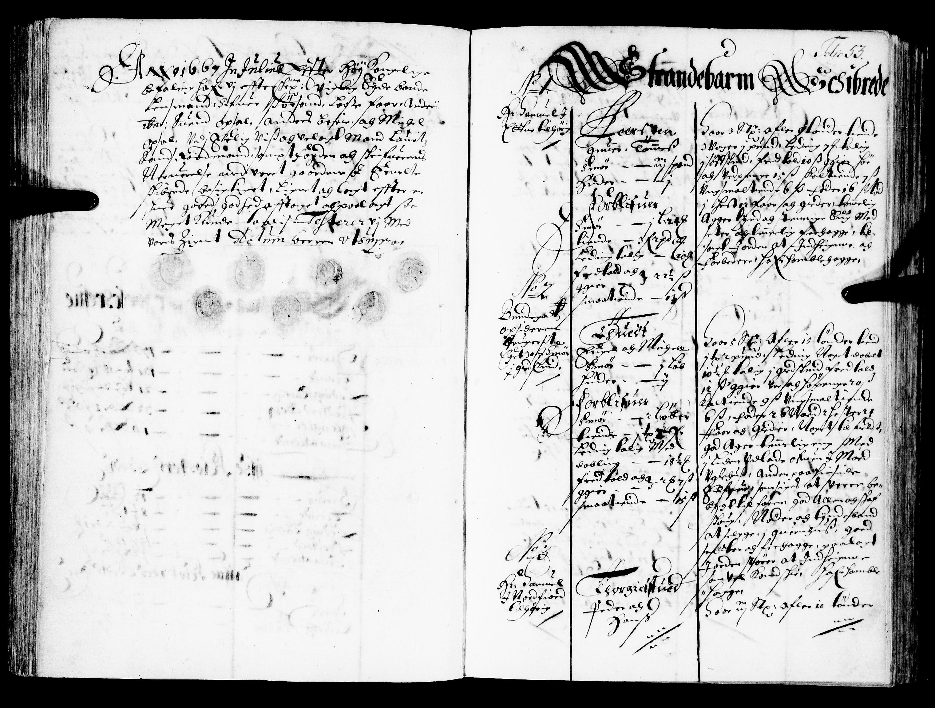 Rentekammeret inntil 1814, Realistisk ordnet avdeling, RA/EA-4070/N/Nb/Nba/L0034: Sunnhordland fogderi, 1. del, 1667, s. 52b-53a