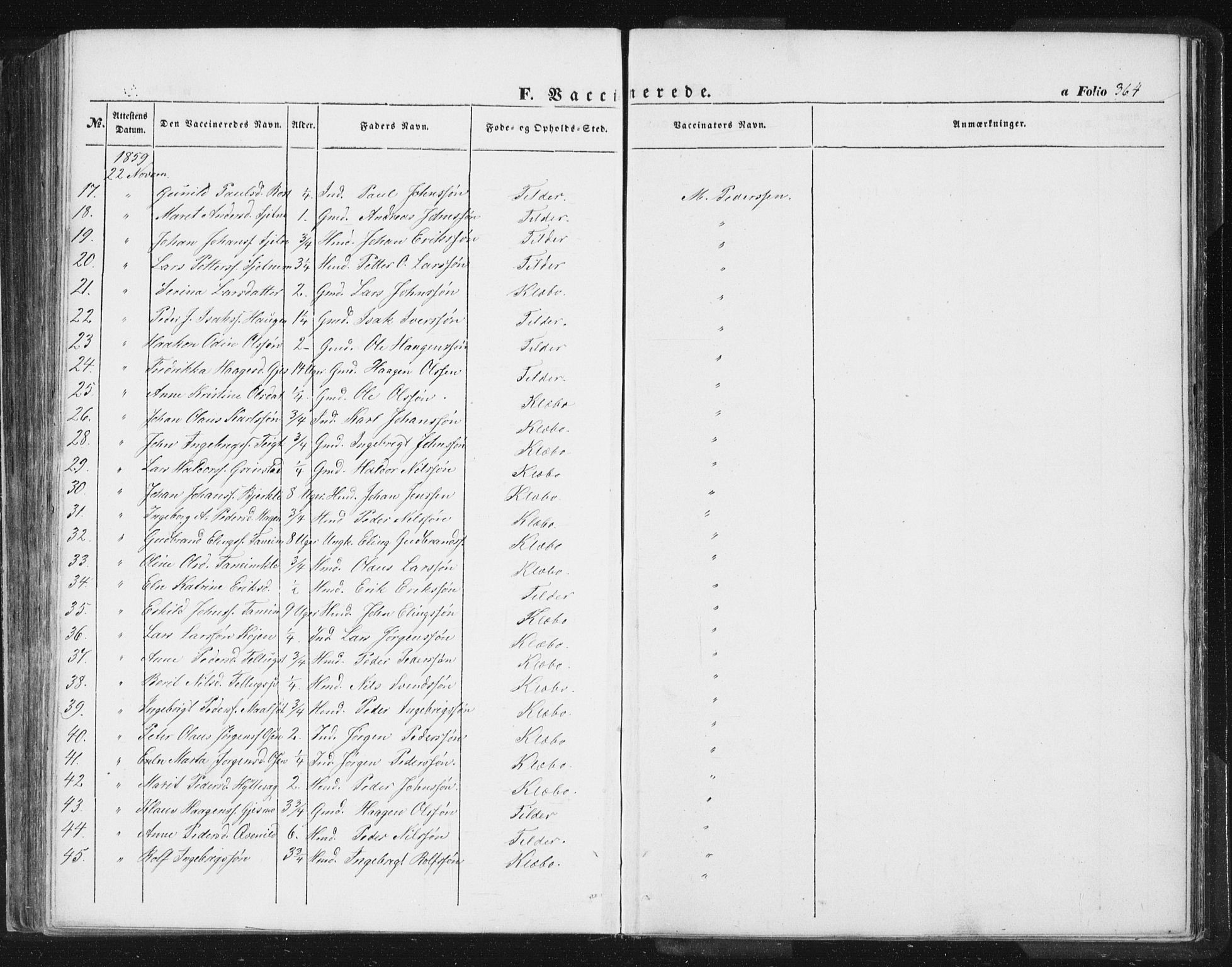 Ministerialprotokoller, klokkerbøker og fødselsregistre - Sør-Trøndelag, AV/SAT-A-1456/618/L0441: Ministerialbok nr. 618A05, 1843-1862, s. 364