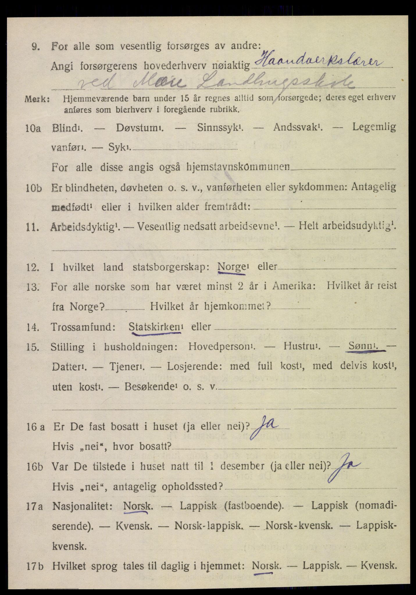 SAT, Folketelling 1920 for 1731 Sparbu herred, 1920, s. 2104