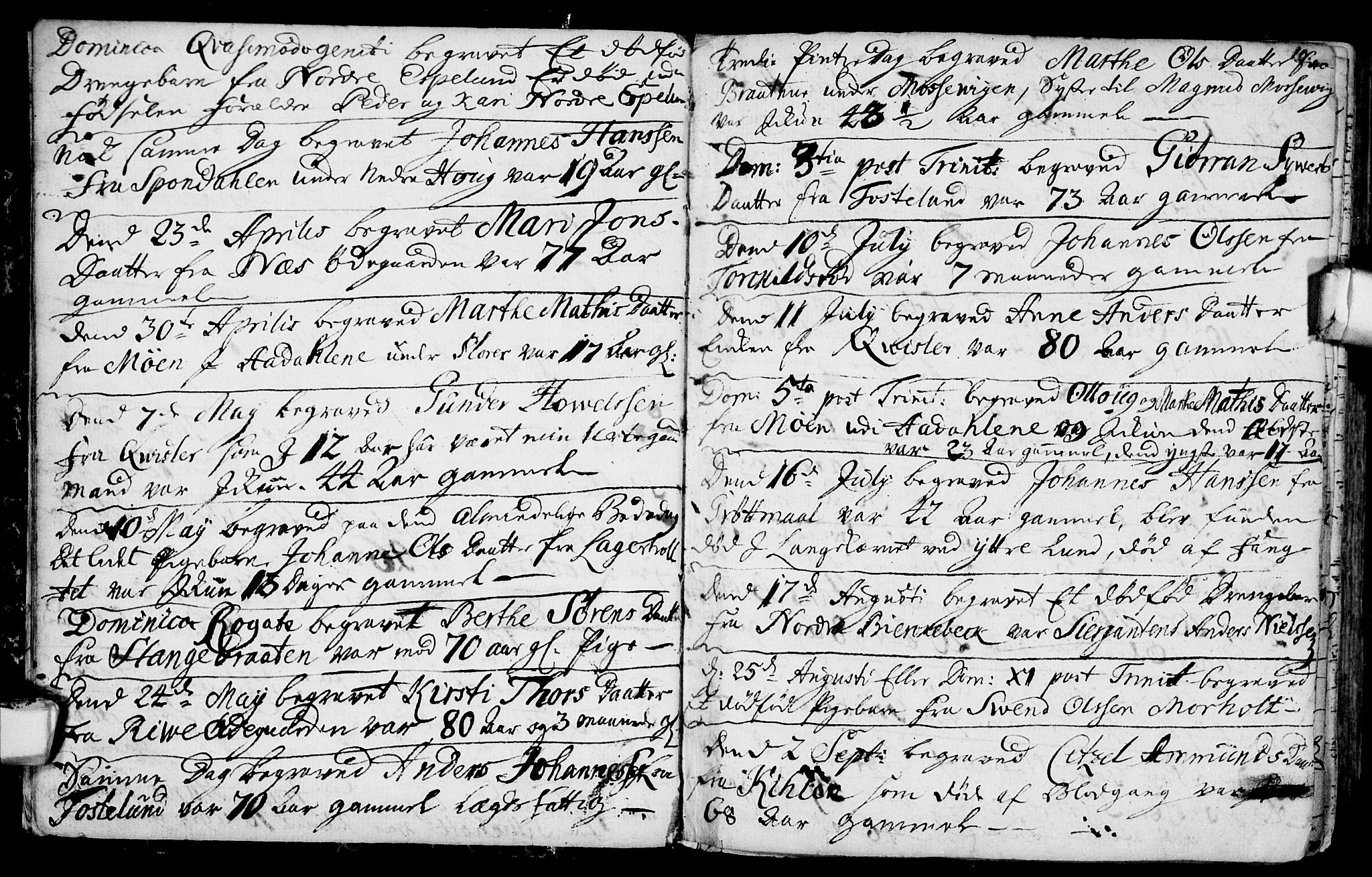 Aremark prestekontor Kirkebøker, SAO/A-10899/F/Fa/L0003: Ministerialbok nr. I 3, 1745-1795, s. 10