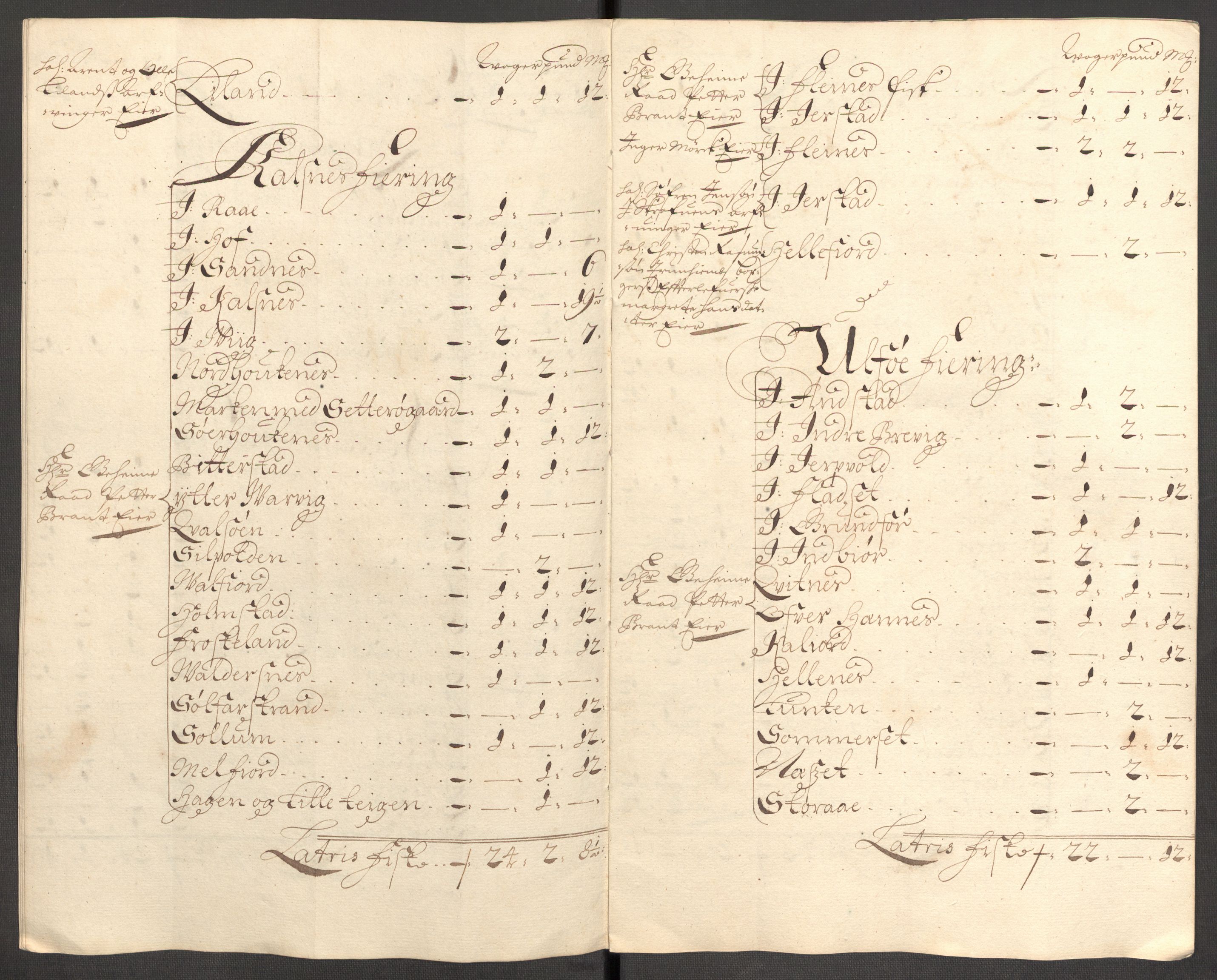 Rentekammeret inntil 1814, Reviderte regnskaper, Fogderegnskap, RA/EA-4092/R67/L4678: Fogderegnskap Vesterålen, Andenes og Lofoten, 1696-1708, s. 241