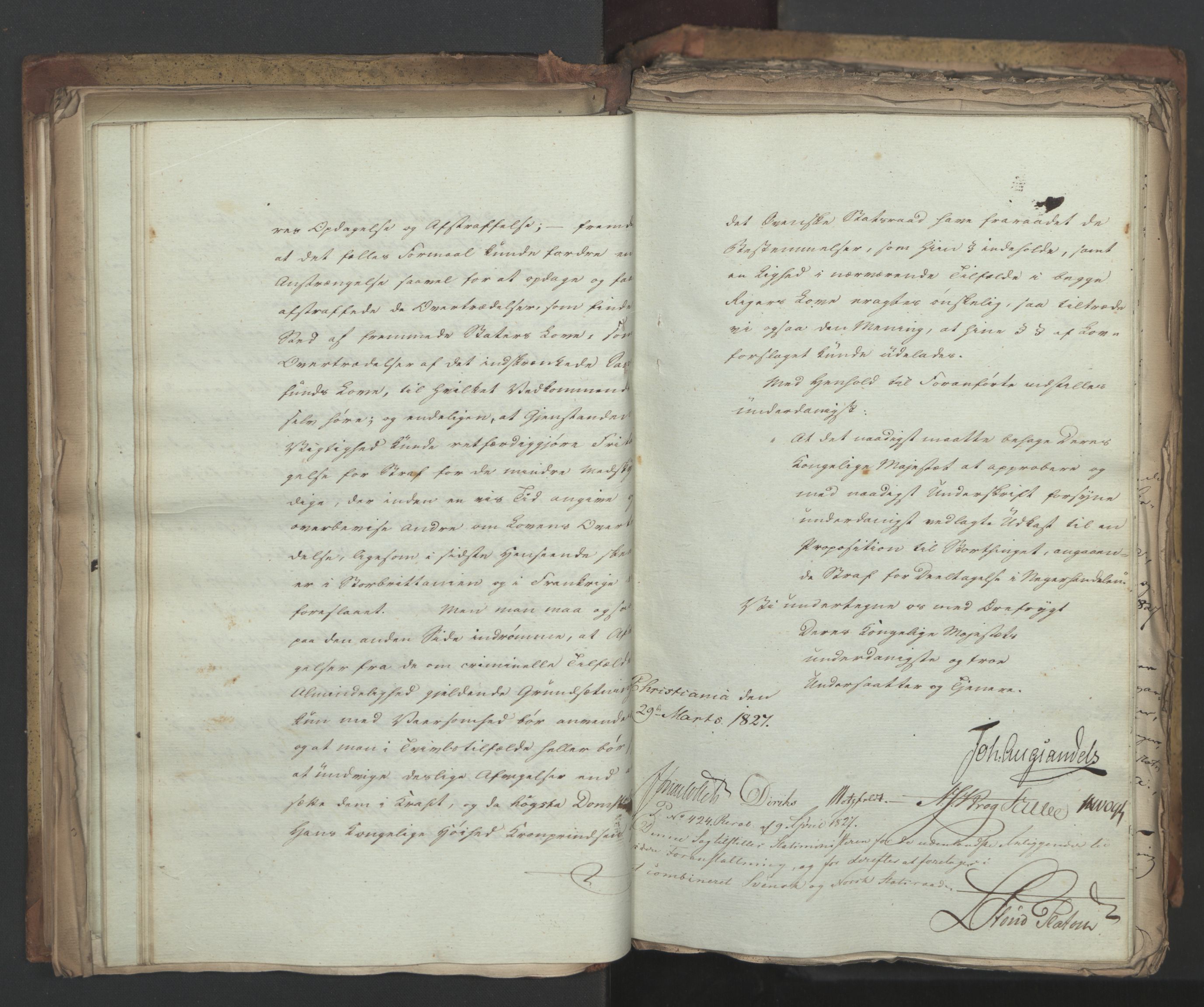 Statsrådsavdelingen i Stockholm, AV/RA-S-1003/D/Da/L0050: Regjeringsinnstillinger nr. 4087-4309, 1826, s. 127