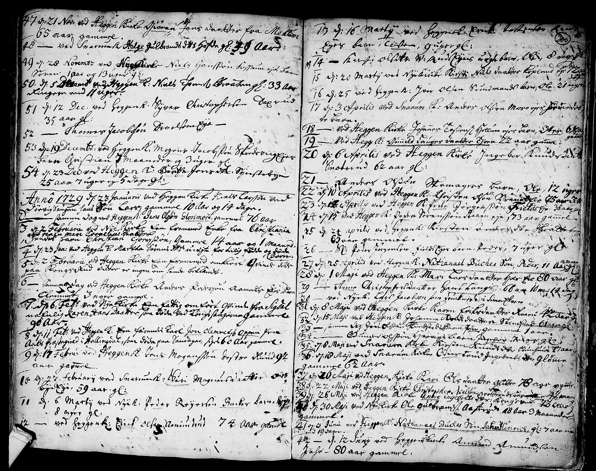 Modum kirkebøker, AV/SAKO-A-234/F/Fa/L0001: Ministerialbok nr. 1, 1712-1740, s. 300