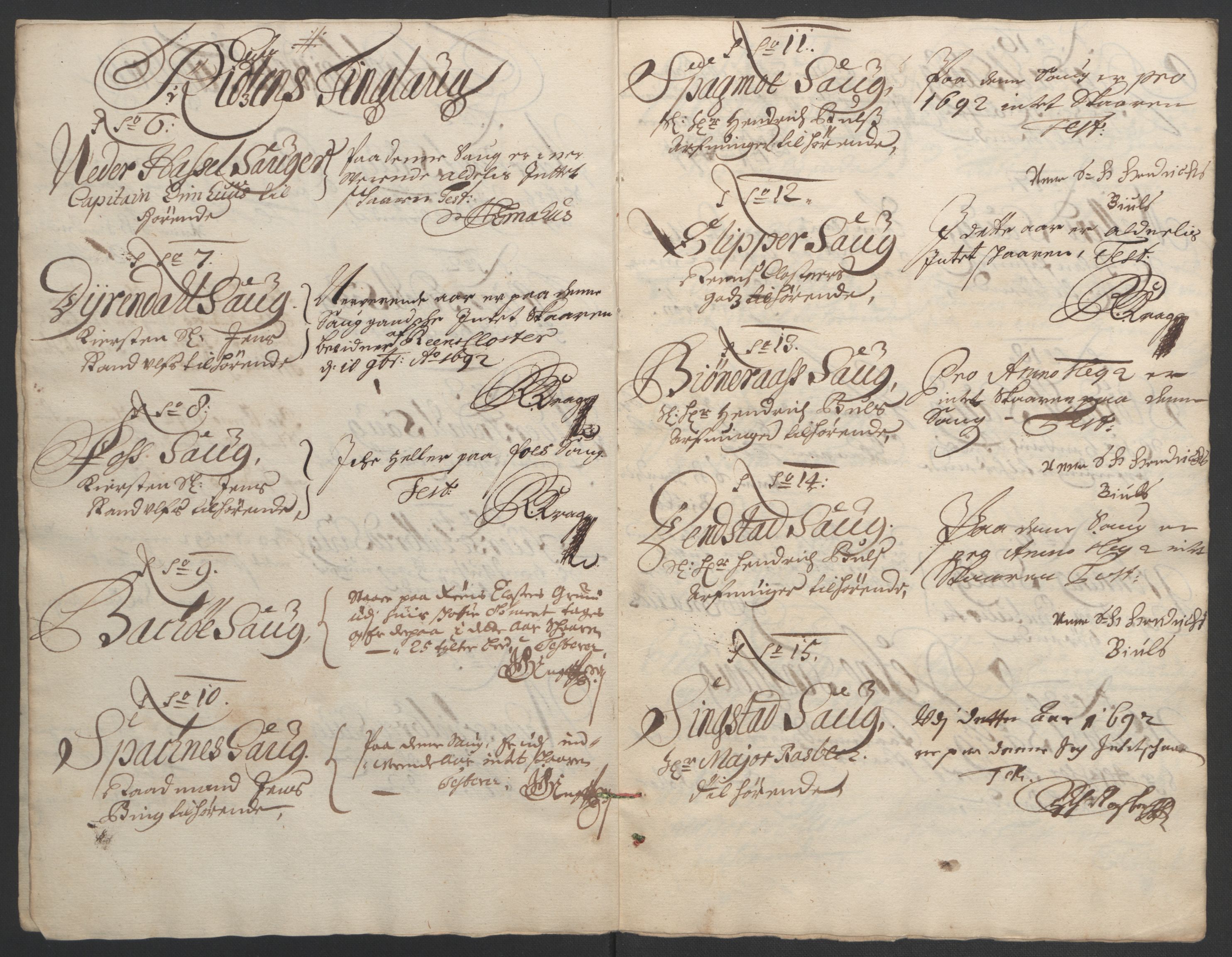 Rentekammeret inntil 1814, Reviderte regnskaper, Fogderegnskap, RA/EA-4092/R57/L3849: Fogderegnskap Fosen, 1692-1693, s. 74