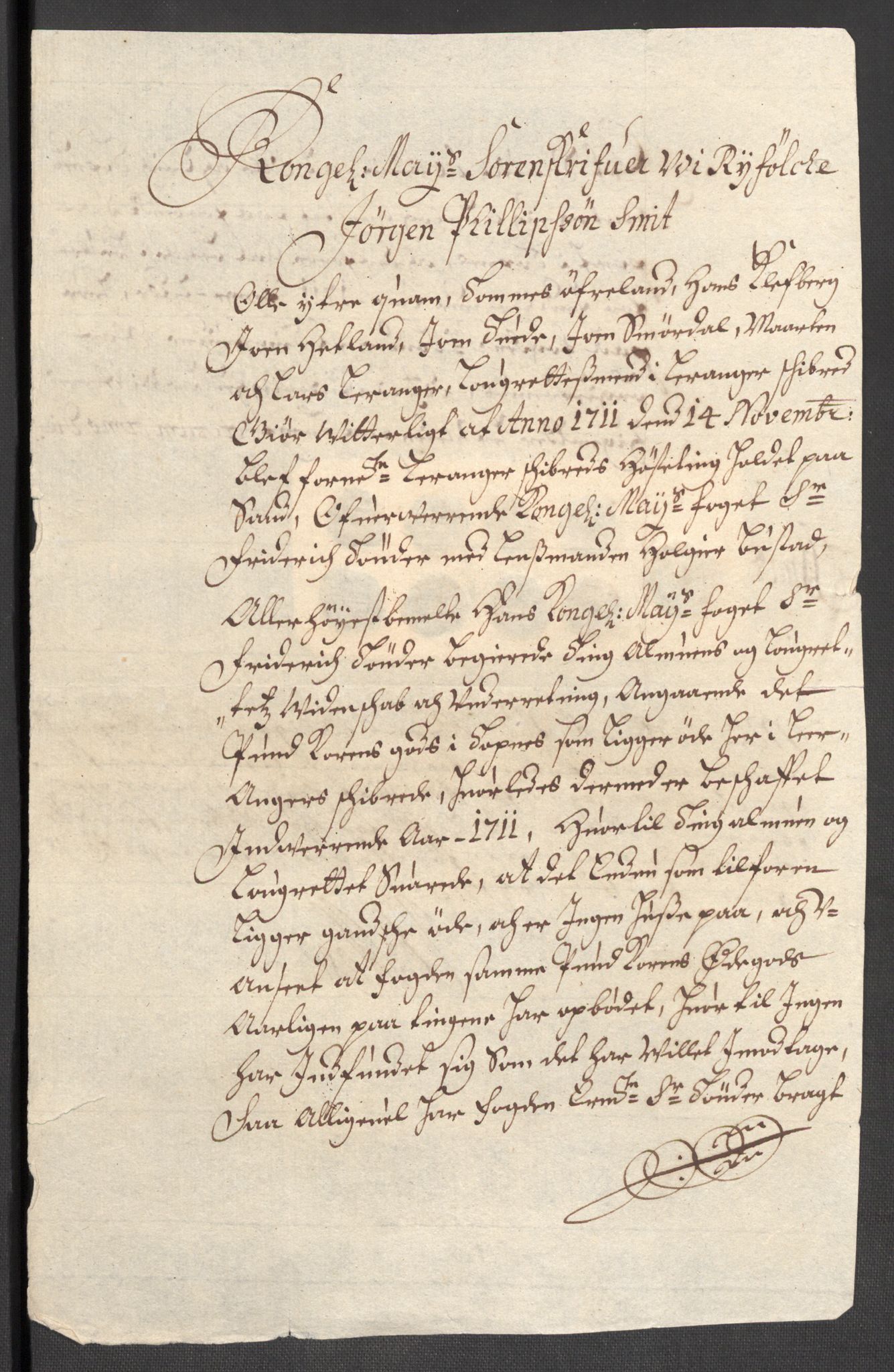 Rentekammeret inntil 1814, Reviderte regnskaper, Fogderegnskap, RA/EA-4092/R47/L2864: Fogderegnskap Ryfylke, 1711, s. 77