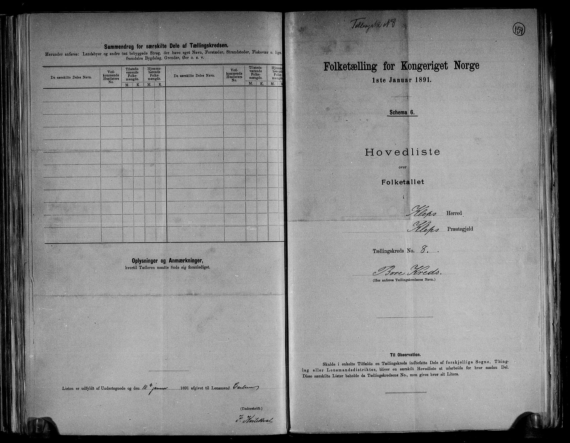 RA, Folketelling 1891 for 1120 Klepp herred, 1891, s. 20