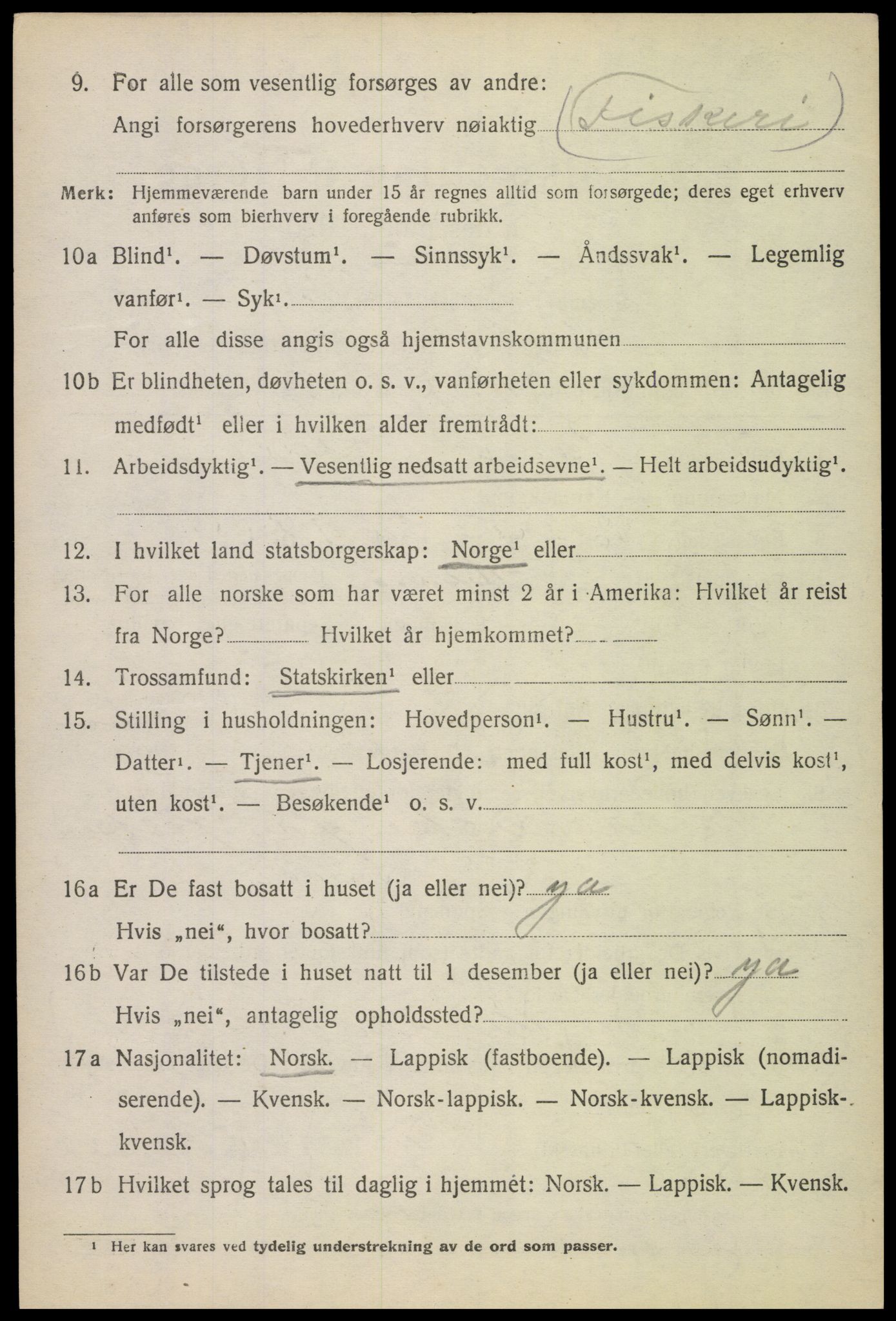 SAT, Folketelling 1920 for 1866 Hadsel herred, 1920, s. 5271