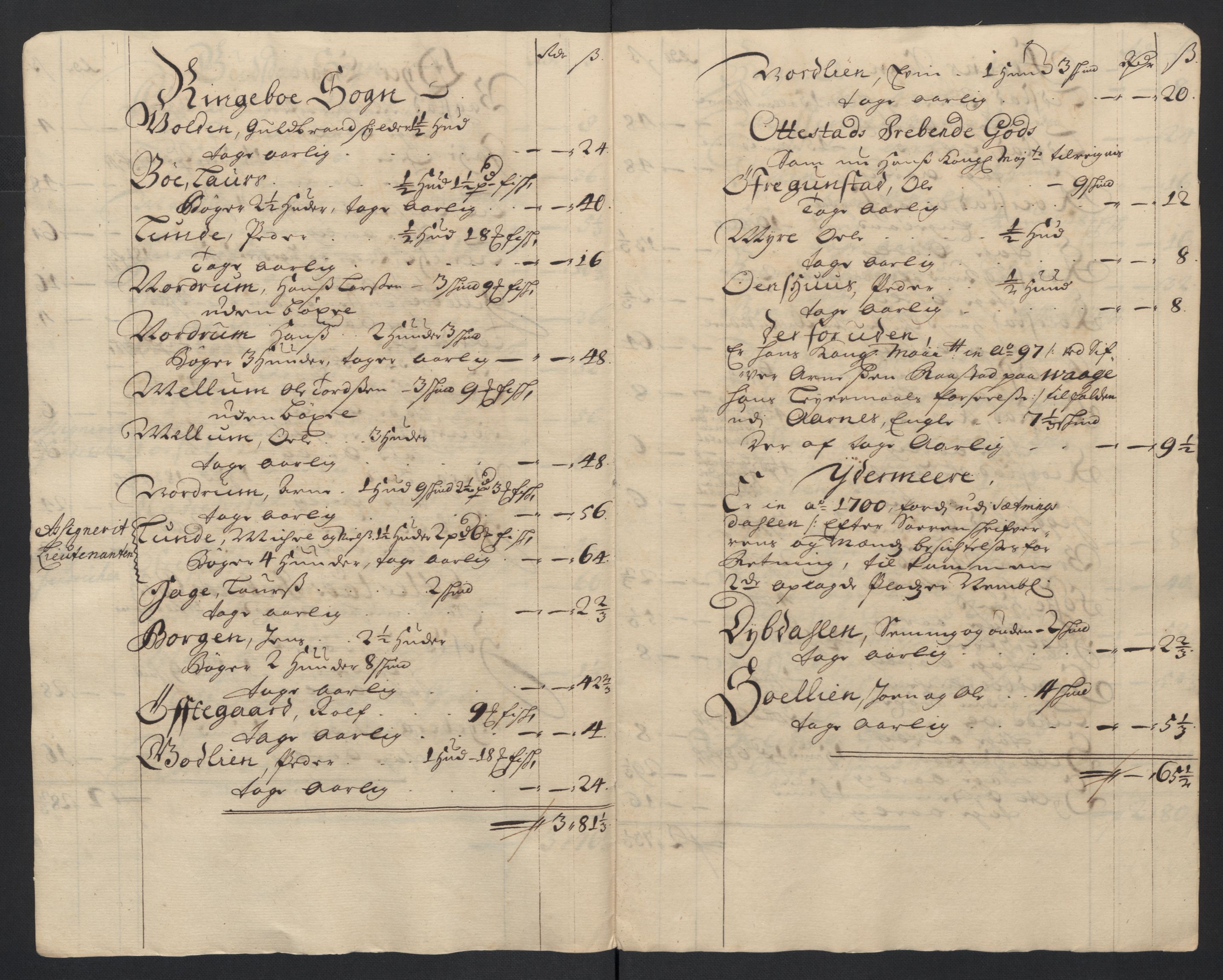 Rentekammeret inntil 1814, Reviderte regnskaper, Fogderegnskap, AV/RA-EA-4092/R17/L1178: Fogderegnskap Gudbrandsdal, 1705-1707, s. 315