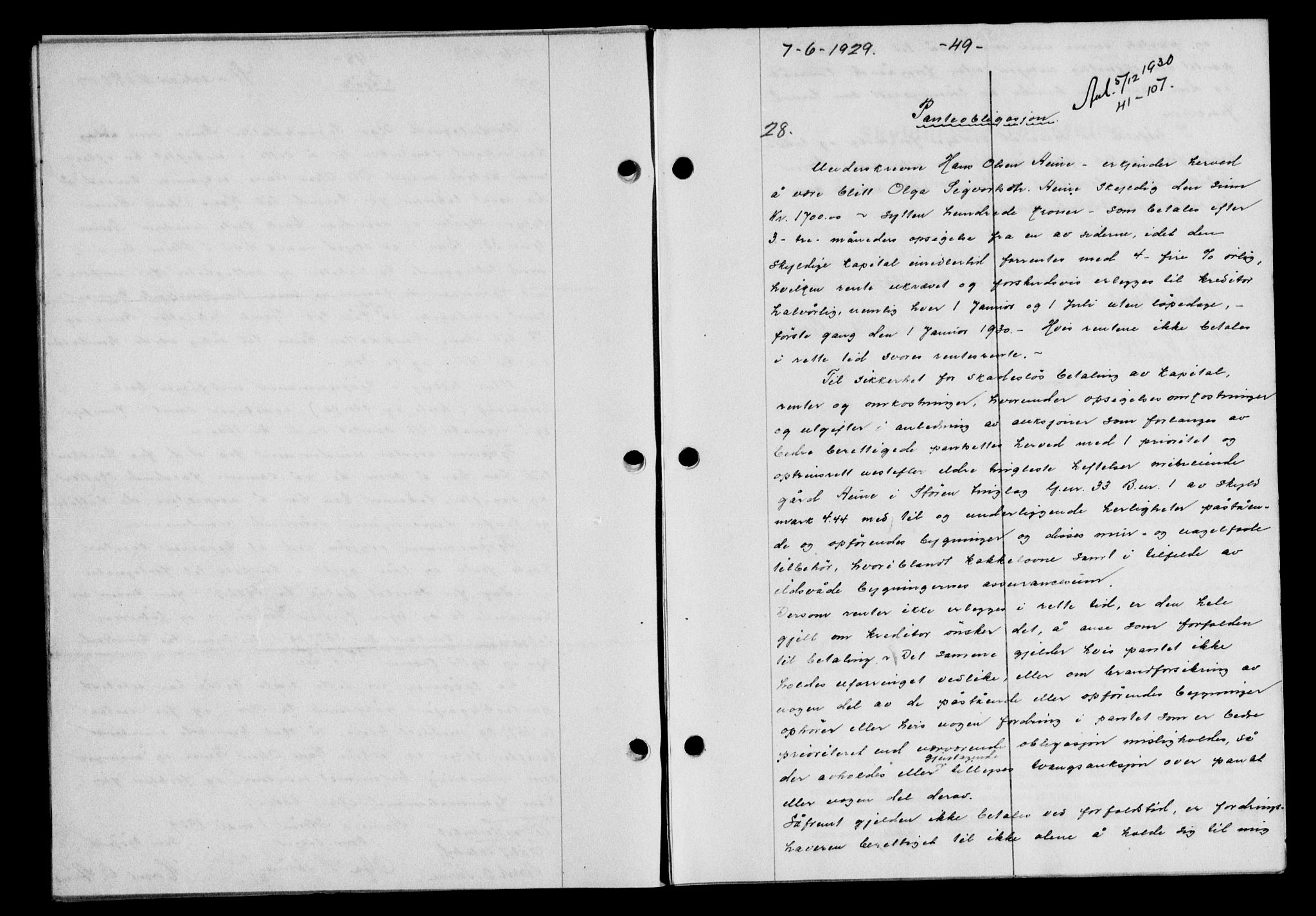 Gauldal sorenskriveri, AV/SAT-A-0014/1/2/2C/L0038: Pantebok nr. 39, 1929-1930, Tingl.dato: 07.06.1929