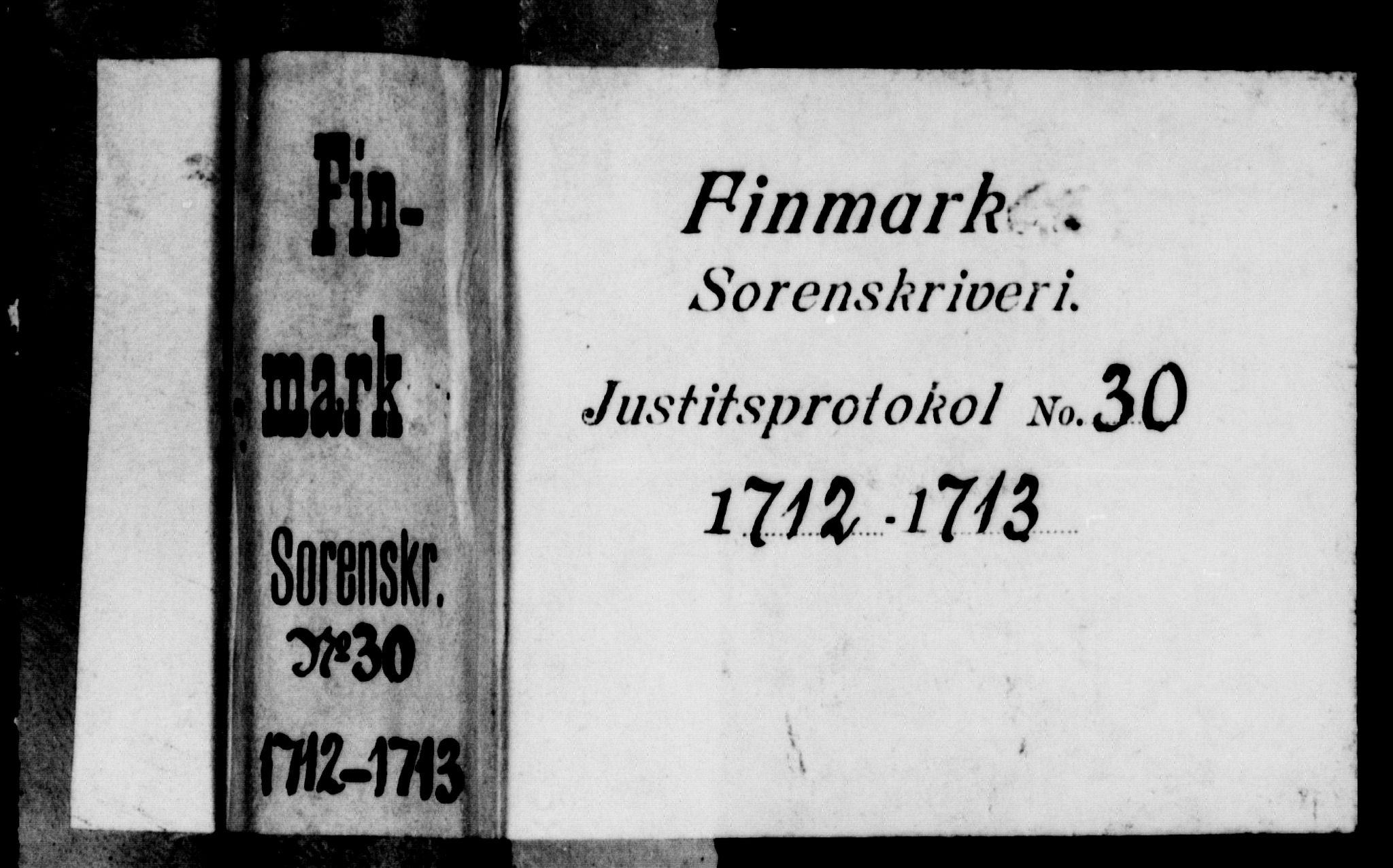 Finnmark sorenskriveri, AV/SATØ-S-0053/F/Fa/L0034: Justisprotokoller, 1712-1713