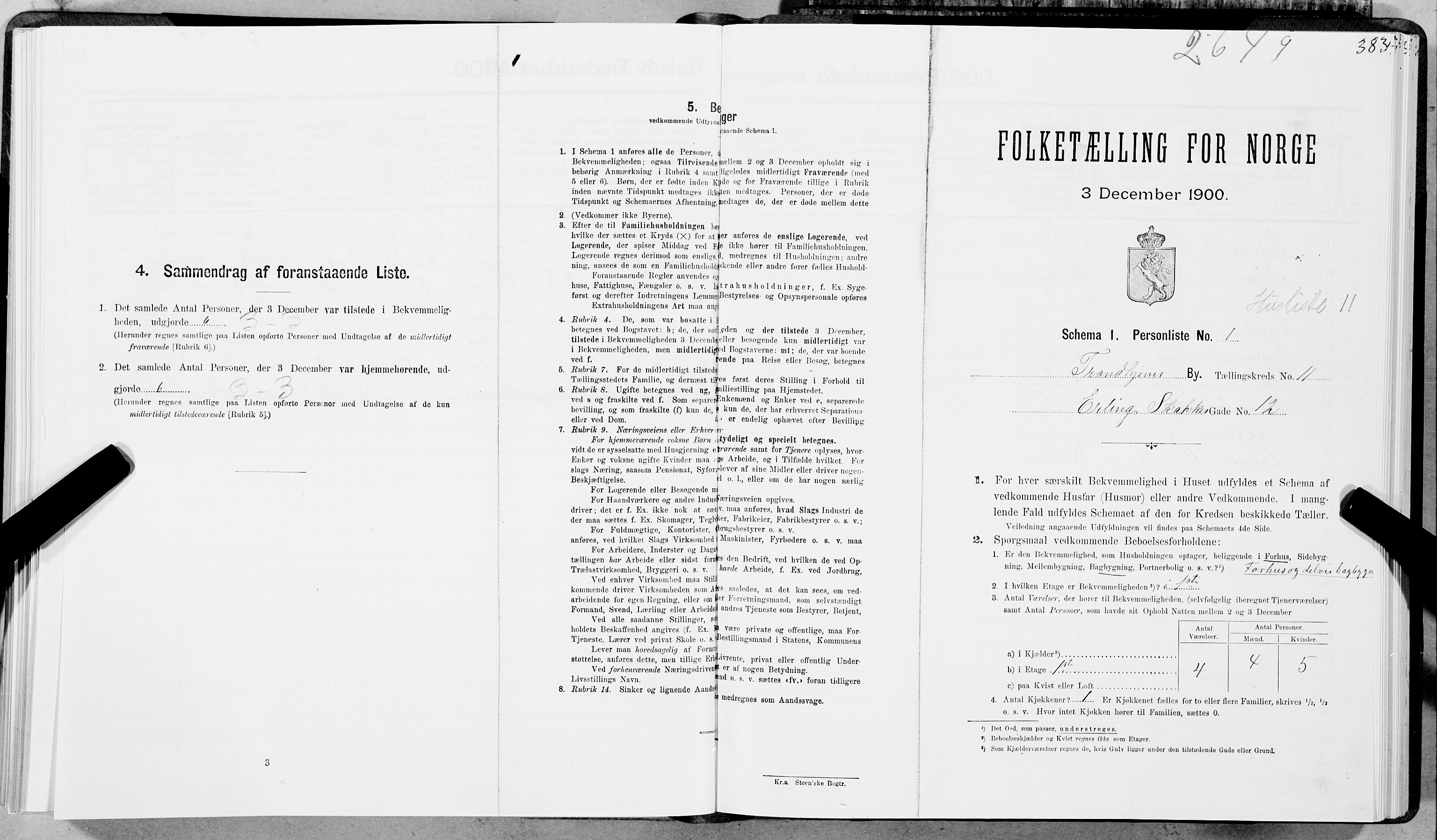 SAT, Folketelling 1900 for 1601 Trondheim kjøpstad, 1900, s. 1868
