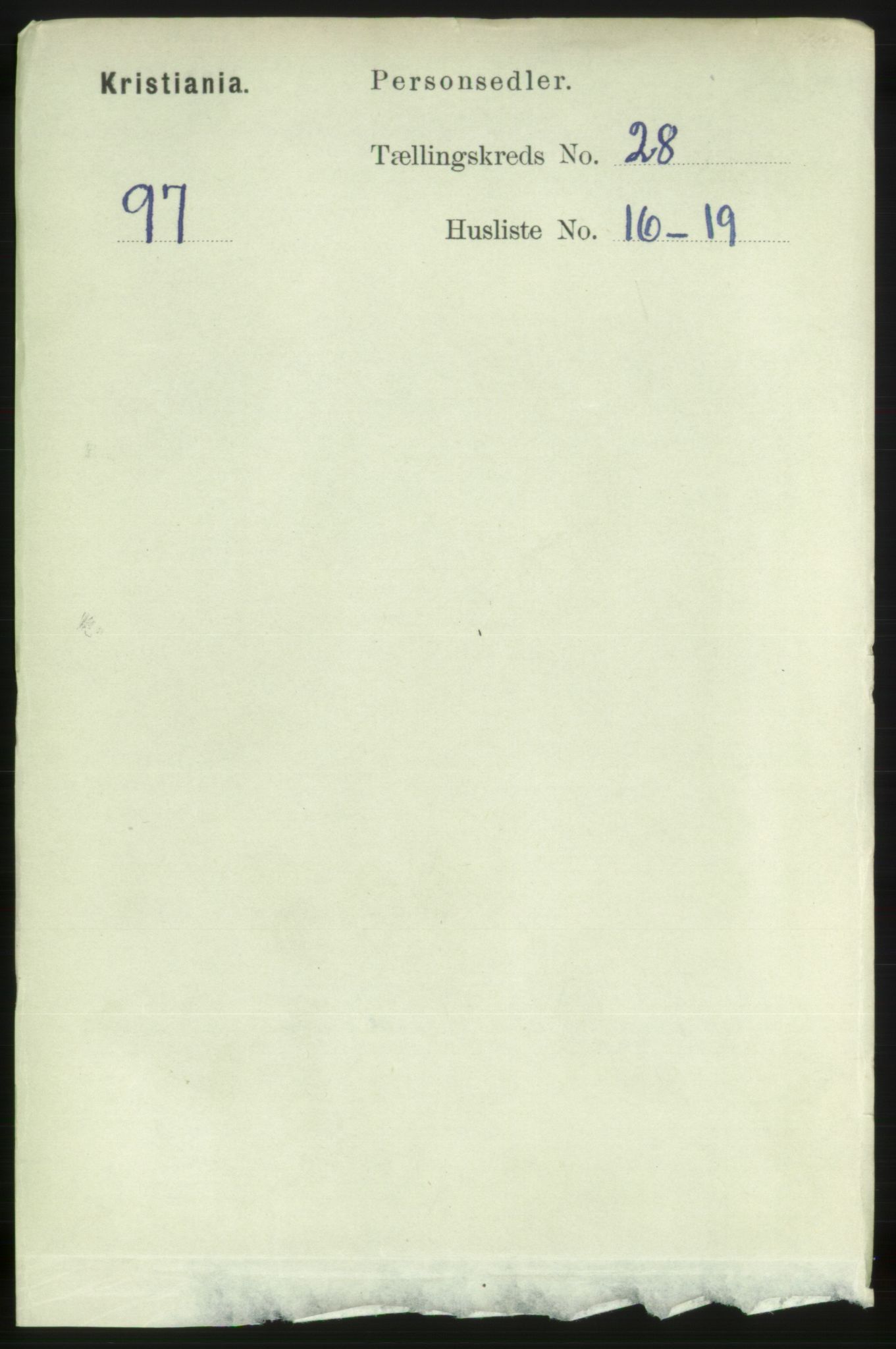 RA, Folketelling 1891 for 0301 Kristiania kjøpstad, 1891, s. 14694