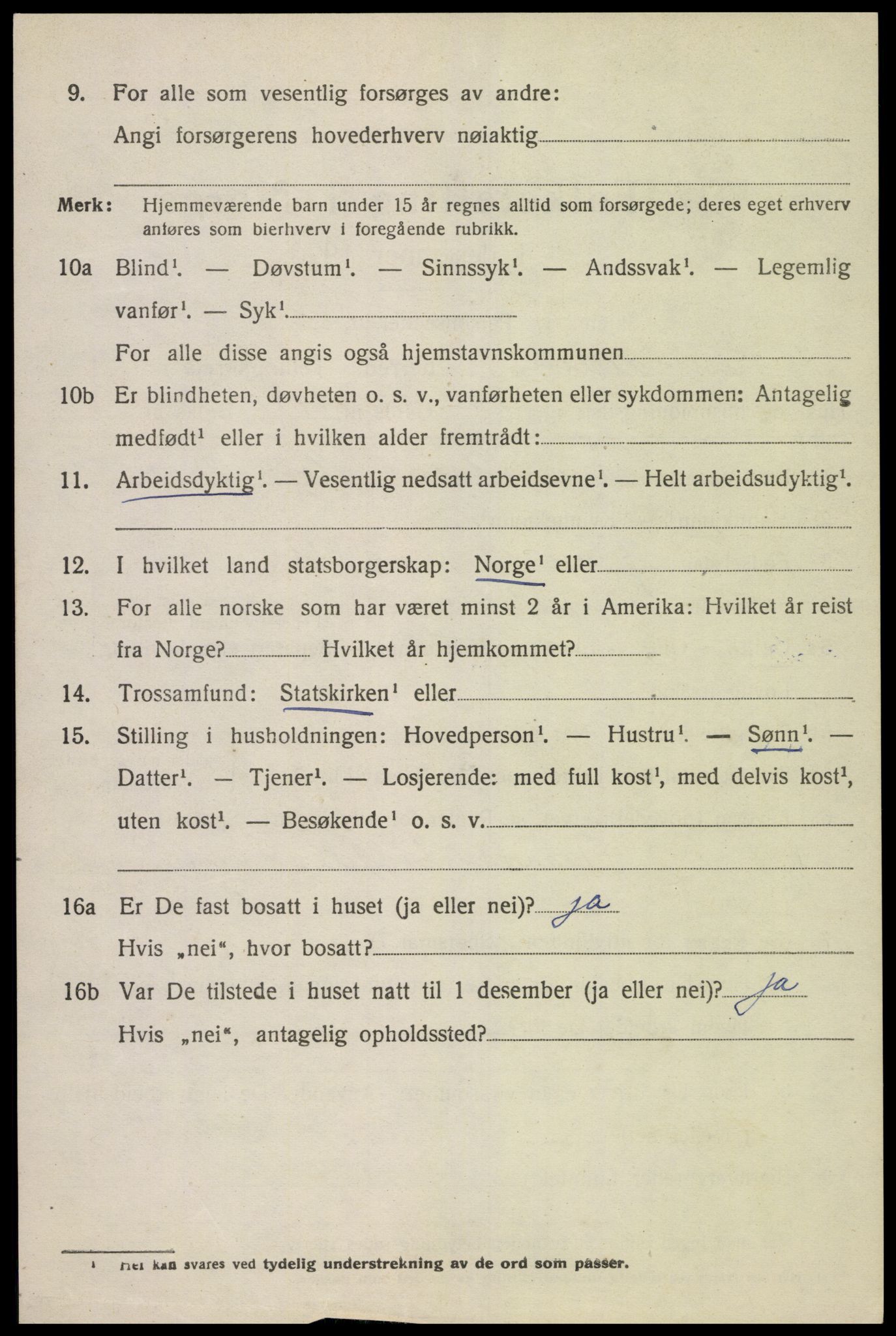 SAK, Folketelling 1920 for 1025 Grindheim herred, 1920, s. 1856