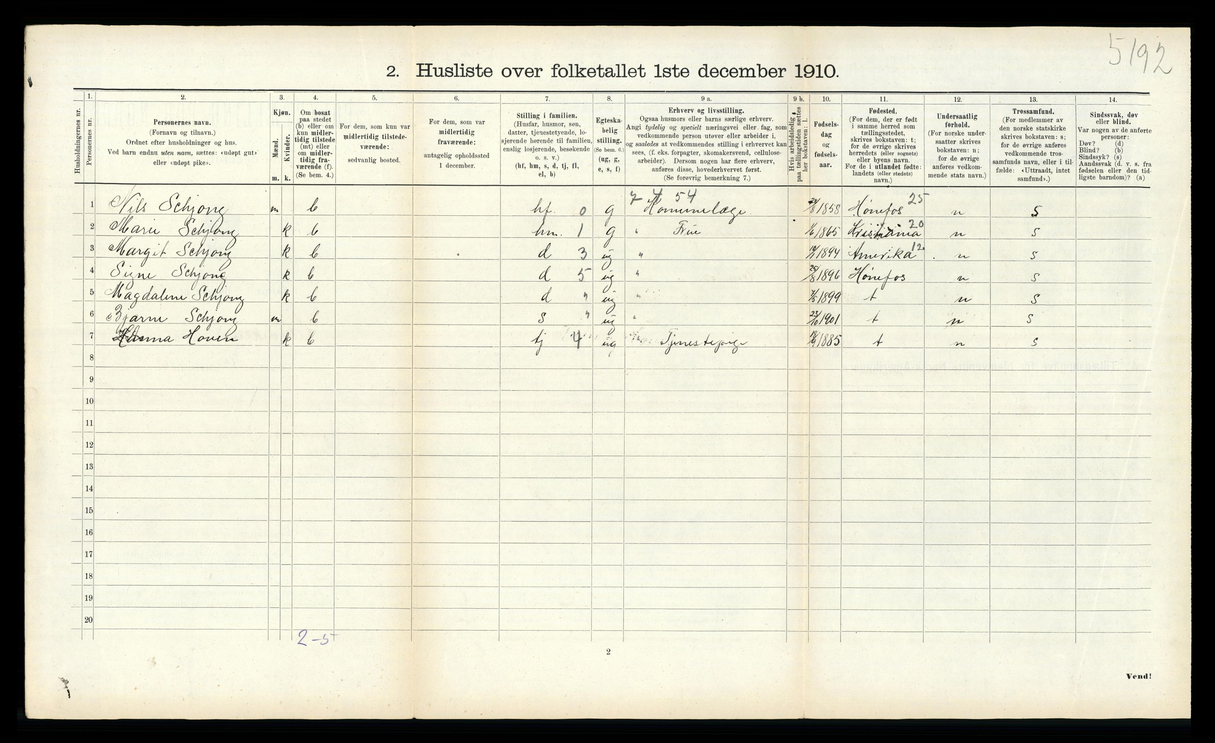 RA, Folketelling 1910 for 1718 Leksvik herred, 1910, s. 583