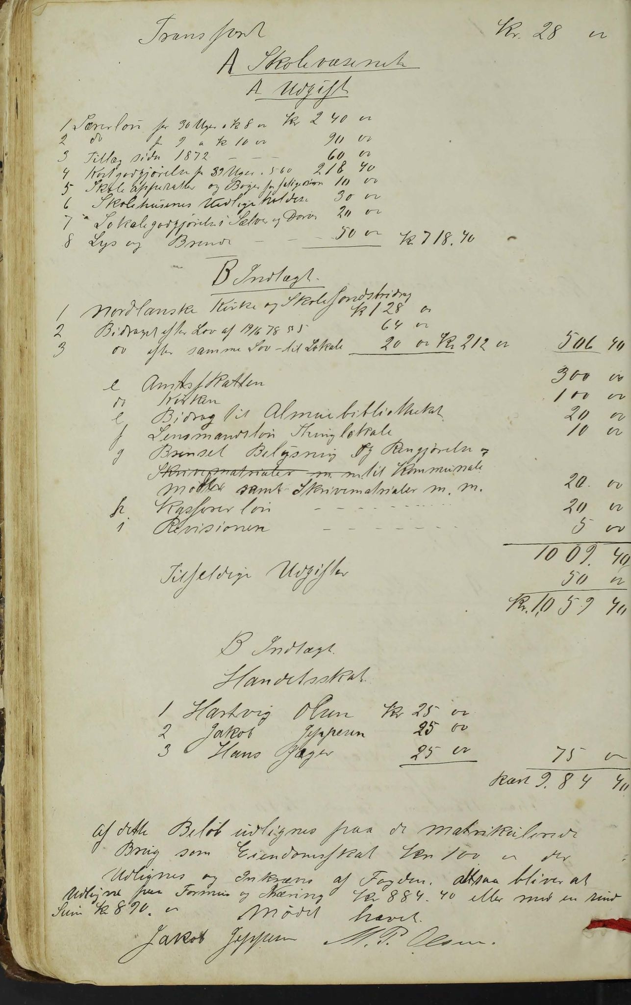 Træna kommune. Formannskapet, AIN/K-18350.150/100/L0001: Forhandlingsprotokoll for Træna, 1872-1904