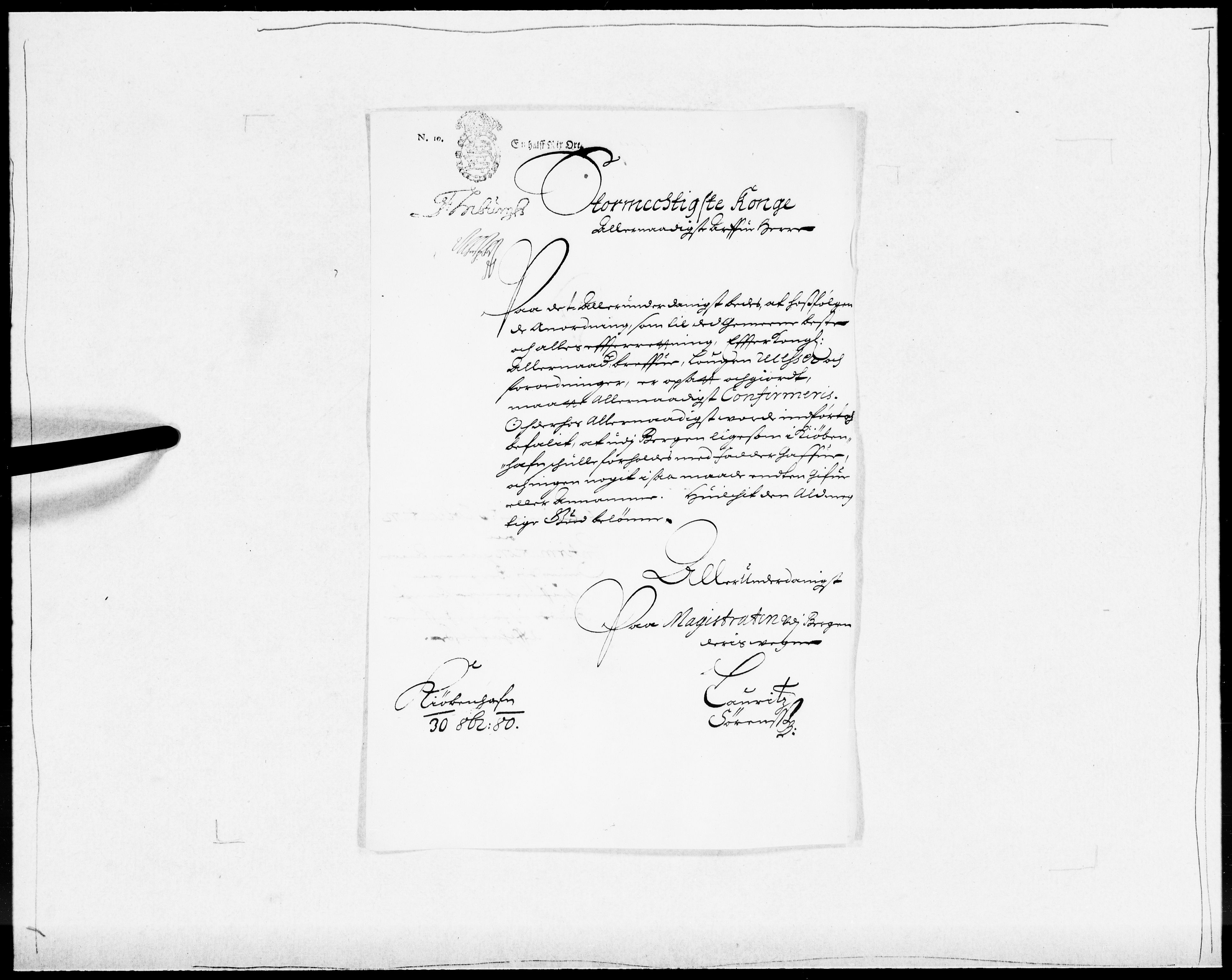 Danske Kanselli 1572-1799, AV/RA-EA-3023/F/Fc/Fcc/Fcca/L0033: Norske innlegg 1572-1799, 1680-1681, s. 188