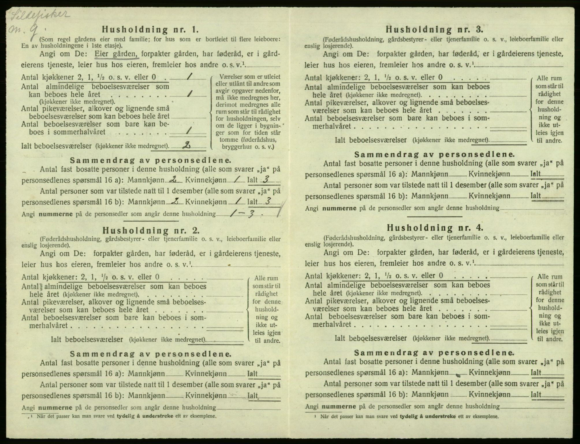 SAB, Folketelling 1920 for 1231 Kinsarvik herred, 1920, s. 354