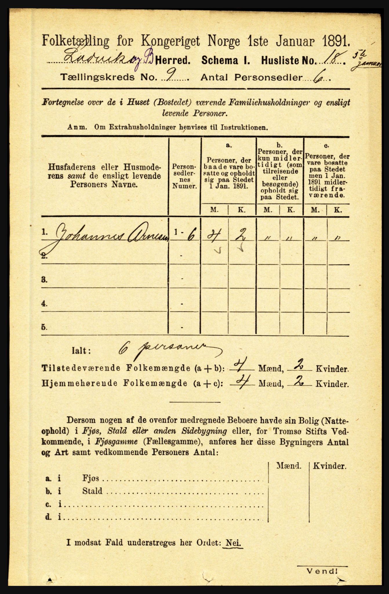 RA, Folketelling 1891 for 1415 Lavik og Brekke herred, 1891, s. 1796