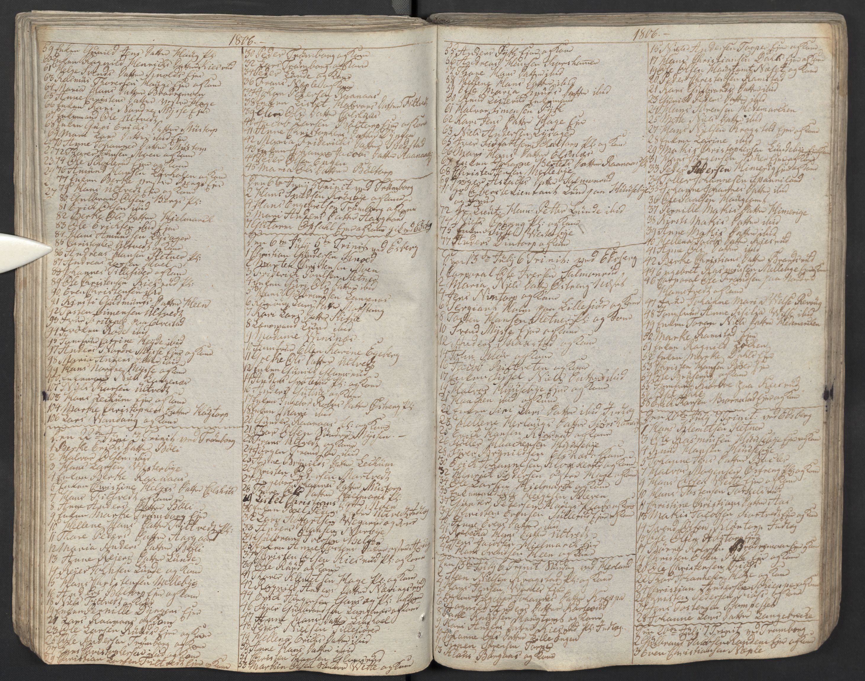 Eidsberg prestekontor Kirkebøker, AV/SAO-A-10905/M/Ma/L0001: Kommunikantprotokoll nr. I 1, 1800-1821