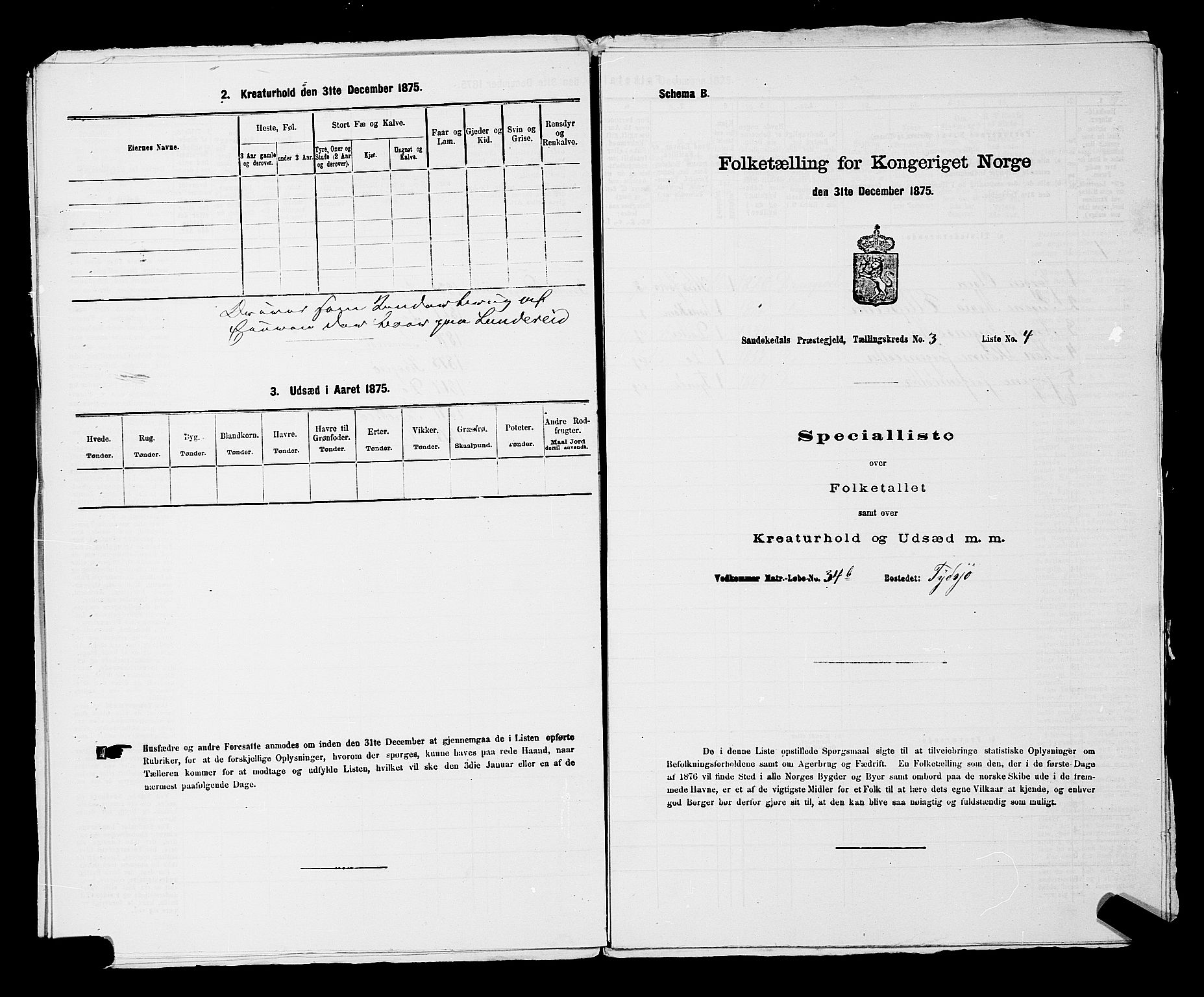 SAKO, Folketelling 1875 for 0816P Sannidal prestegjeld, 1875, s. 232
