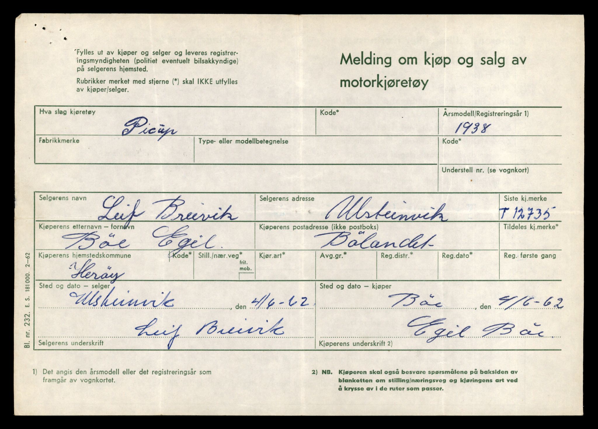 Møre og Romsdal vegkontor - Ålesund trafikkstasjon, AV/SAT-A-4099/F/Fe/L0035: Registreringskort for kjøretøy T 12653 - T 12829, 1927-1998, s. 1542