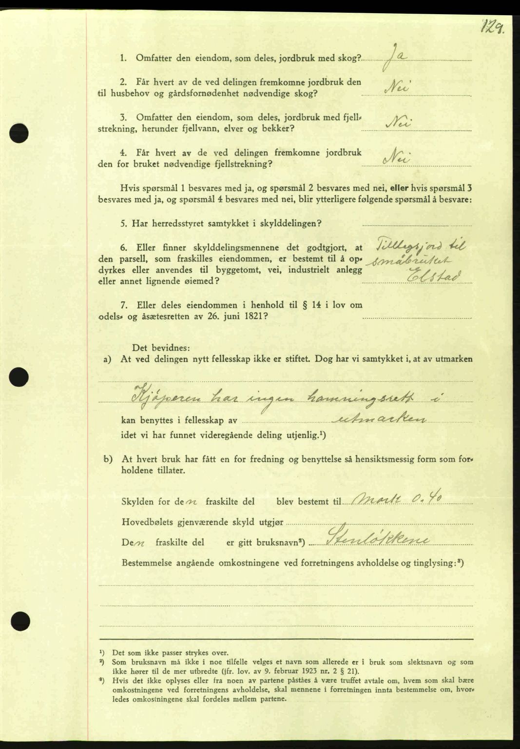 Nordmøre sorenskriveri, SAT/A-4132/1/2/2Ca: Pantebok nr. A96, 1943-1944, Dagboknr: 2097/1943