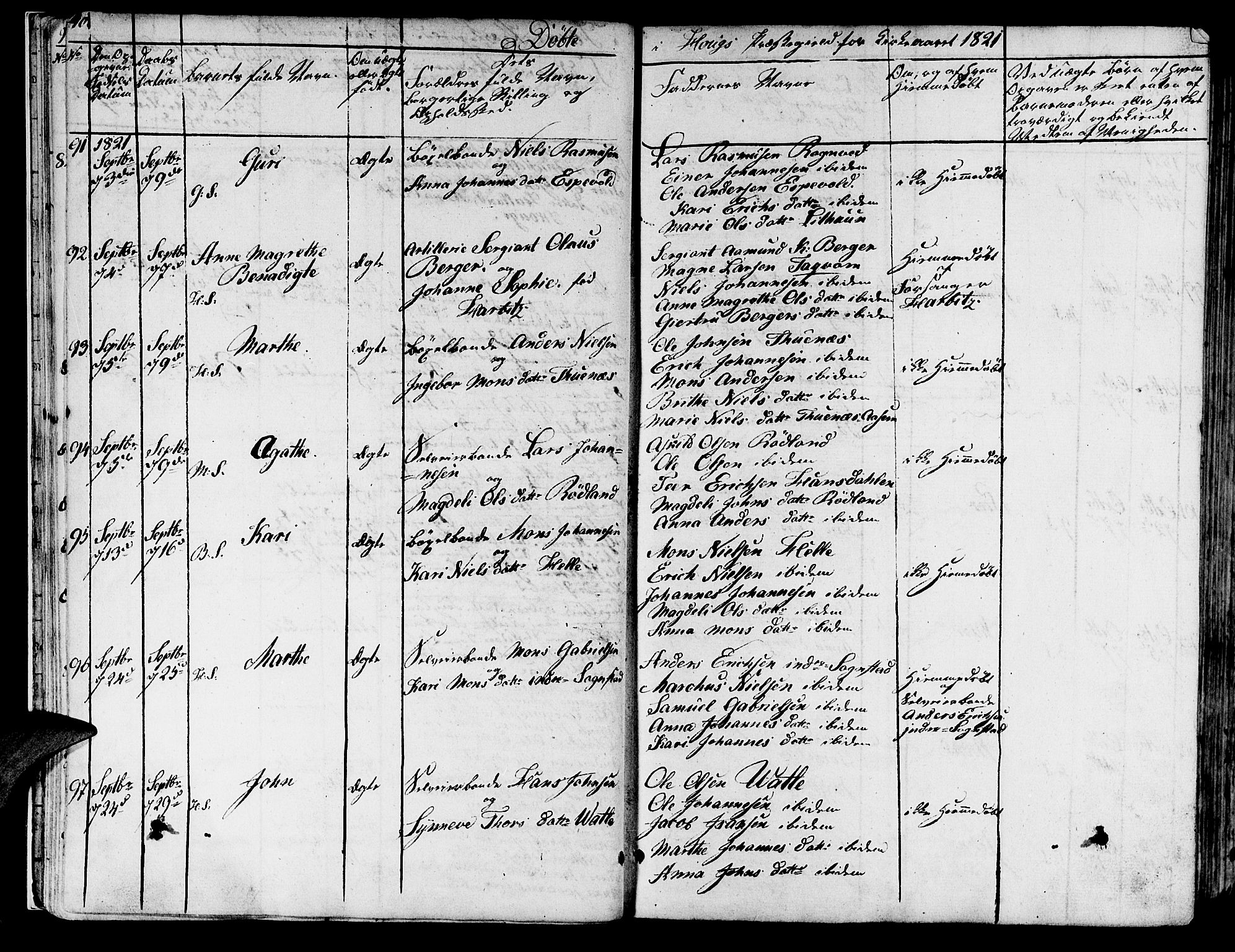 Haus sokneprestembete, SAB/A-75601/H/Haa: Ministerialbok nr. A 13, 1821-1827, s. 10