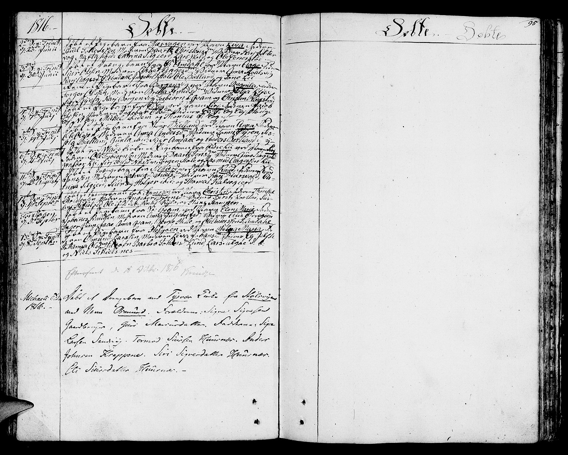 Nedstrand sokneprestkontor, SAST/A-101841/01/IV: Ministerialbok nr. A 5, 1795-1816, s. 95
