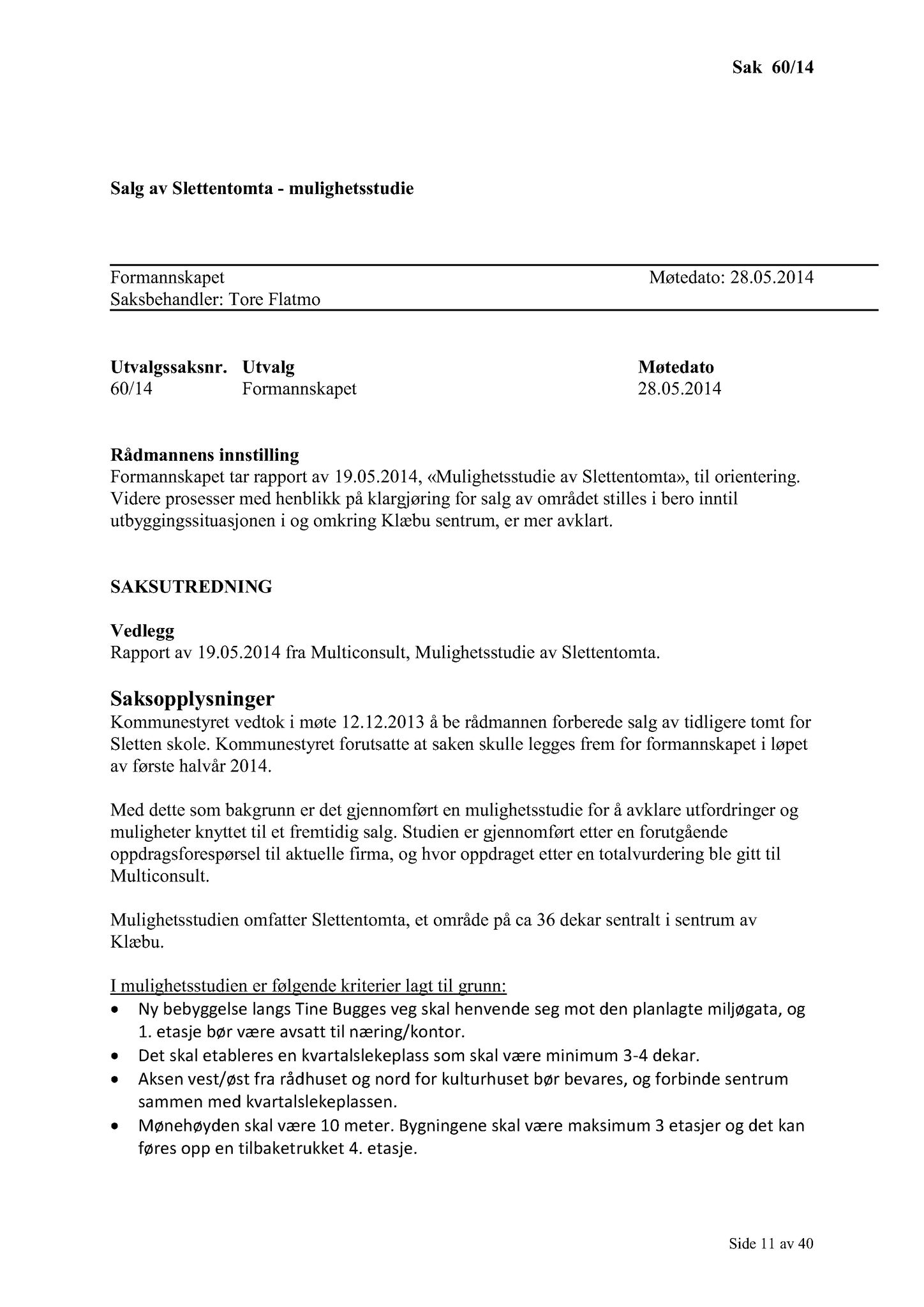 Klæbu Kommune, TRKO/KK/02-FS/L007: Formannsskapet - Møtedokumenter, 2014, s. 1695