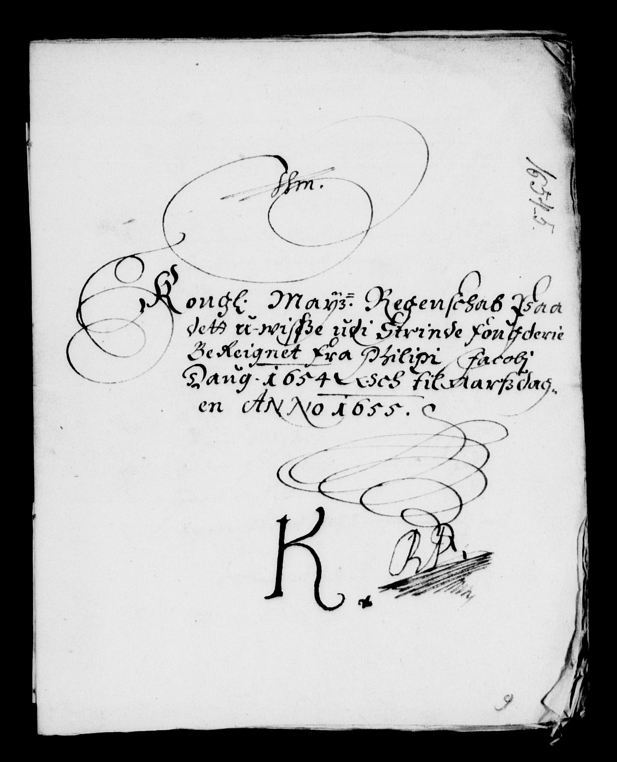 Rentekammeret inntil 1814, Reviderte regnskaper, Lensregnskaper, AV/RA-EA-5023/R/Rb/Rbw/L0116: Trondheim len, 1654-1655