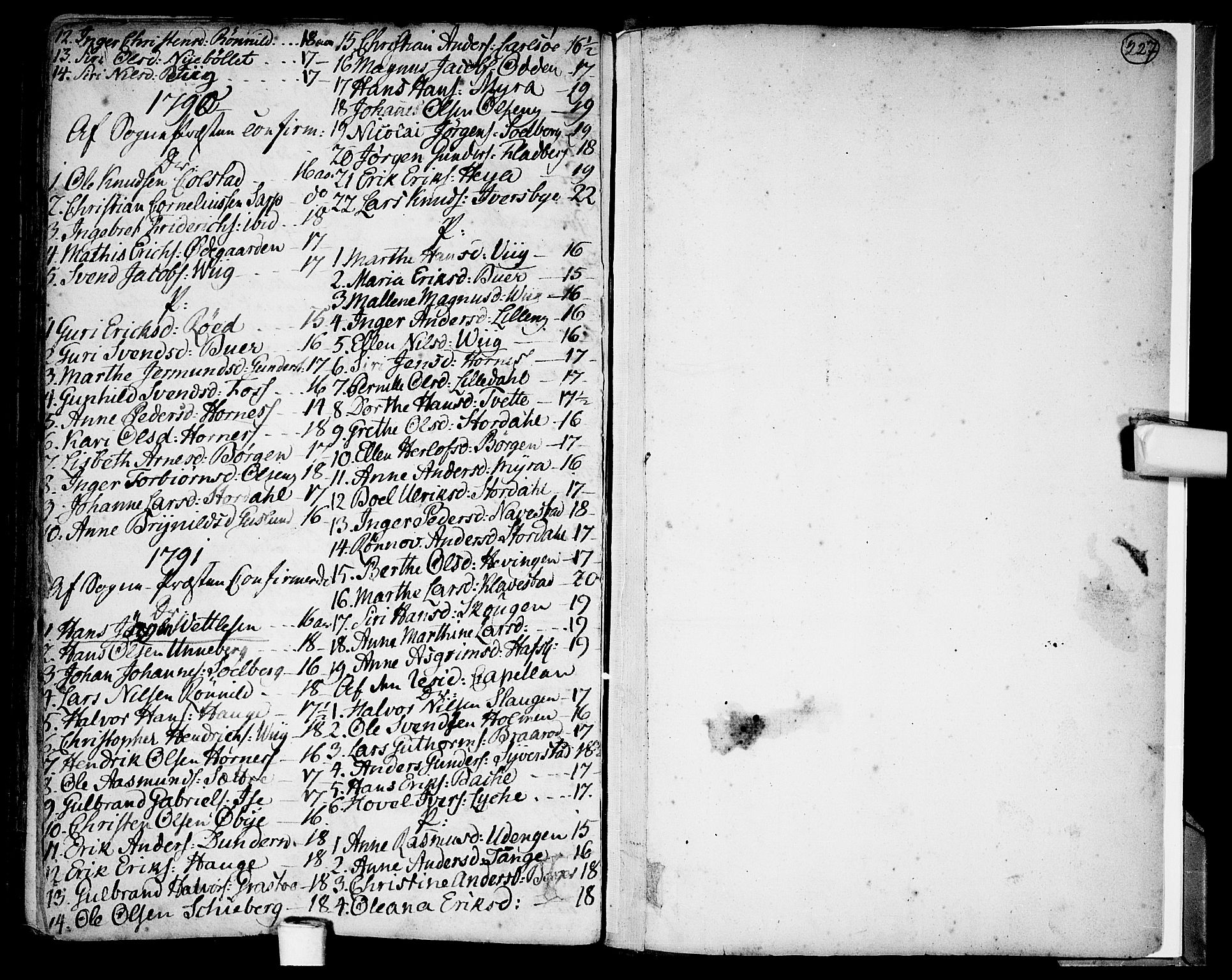 Skjeberg prestekontor Kirkebøker, SAO/A-10923/F/Fa/L0002: Ministerialbok nr. I 2, 1726-1791, s. 227
