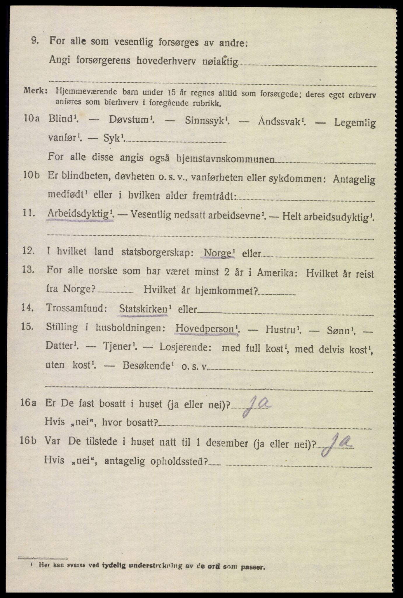 SAK, Folketelling 1920 for 1020 Holum herred, 1920, s. 2112