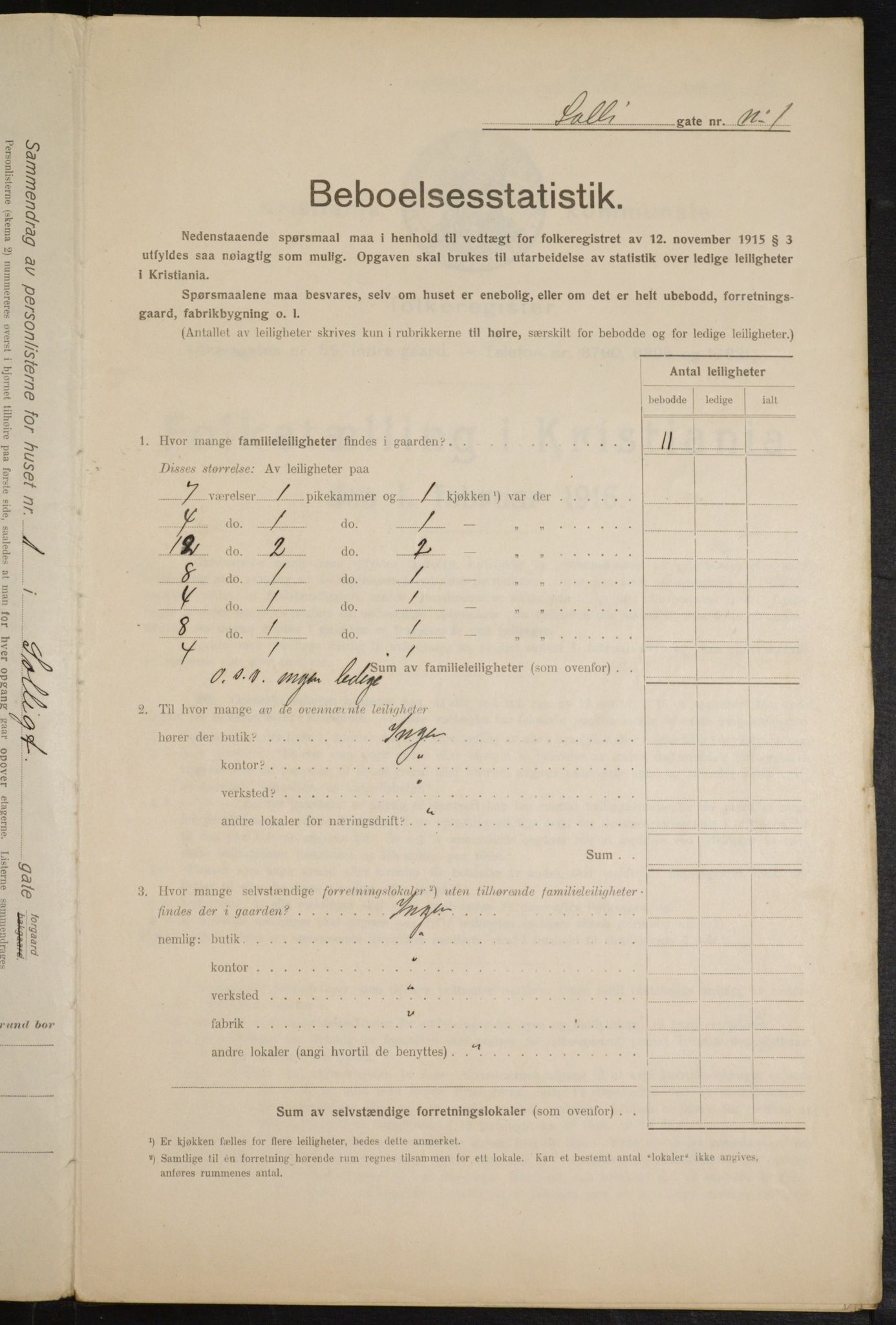 OBA, Kommunal folketelling 1.2.1916 for Kristiania, 1916, s. 102136