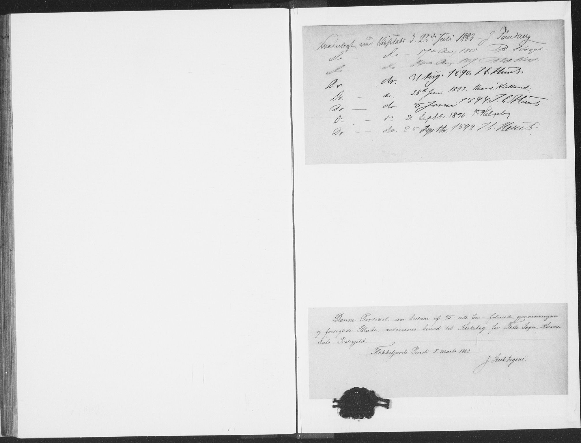 Kvinesdal sokneprestkontor, SAK/1111-0026/F/Fa/Faa/L0004: Ministerialbok nr. A 4, 1882-1897, s. 95