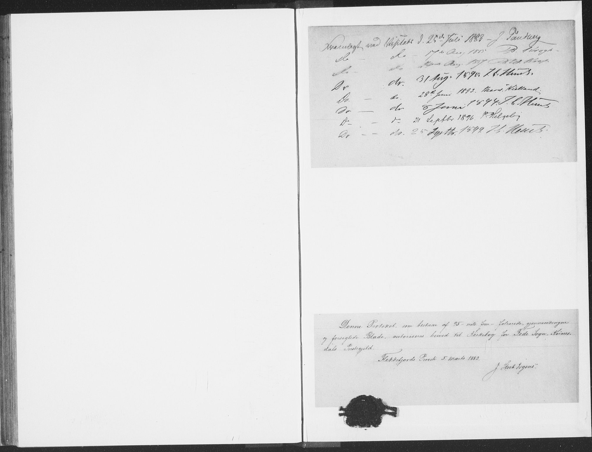 Kvinesdal sokneprestkontor, AV/SAK-1111-0026/F/Fa/Faa/L0004: Ministerialbok nr. A 4, 1882-1897, s. 95