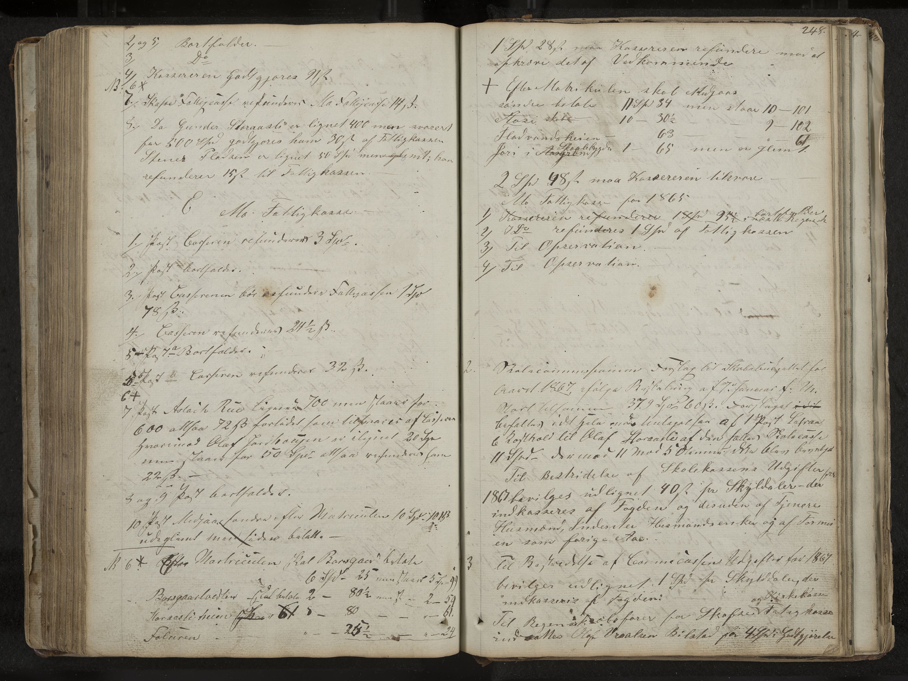 Mo formannskap og sentraladministrasjon, IKAK/0832021/A/L0001: Møtebok Mo og Skafså, 1837-1882, s. 248