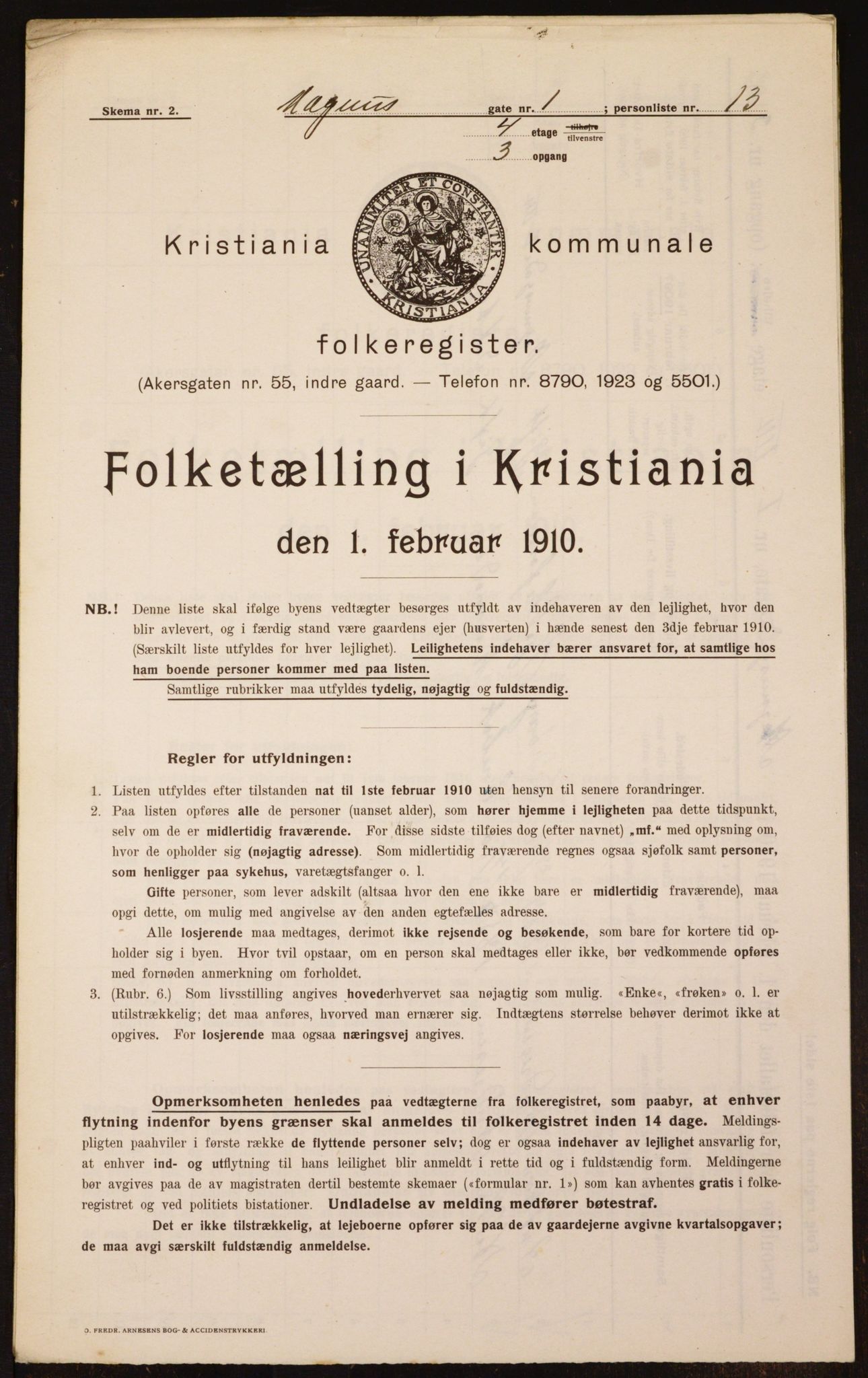 OBA, Kommunal folketelling 1.2.1910 for Kristiania, 1910, s. 57213