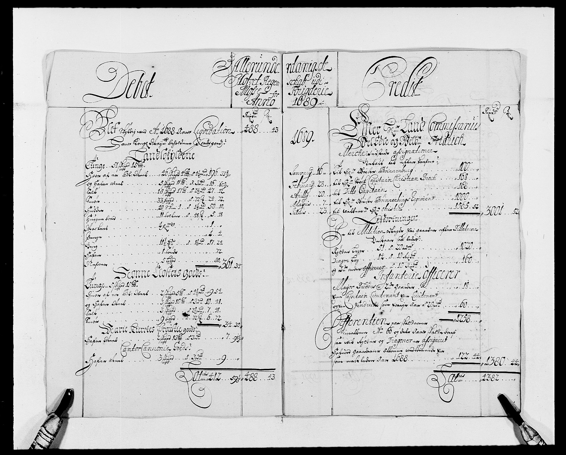 Rentekammeret inntil 1814, Reviderte regnskaper, Fogderegnskap, AV/RA-EA-4092/R02/L0106: Fogderegnskap Moss og Verne kloster, 1688-1691, s. 151