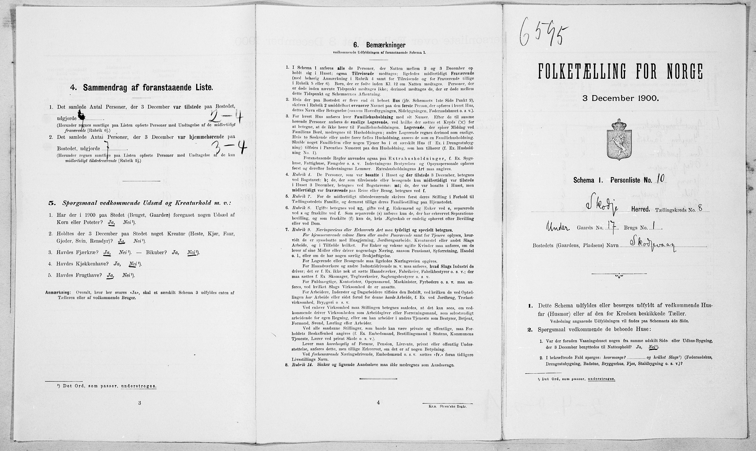 SAT, Folketelling 1900 for 1529 Skodje herred, 1900, s. 406