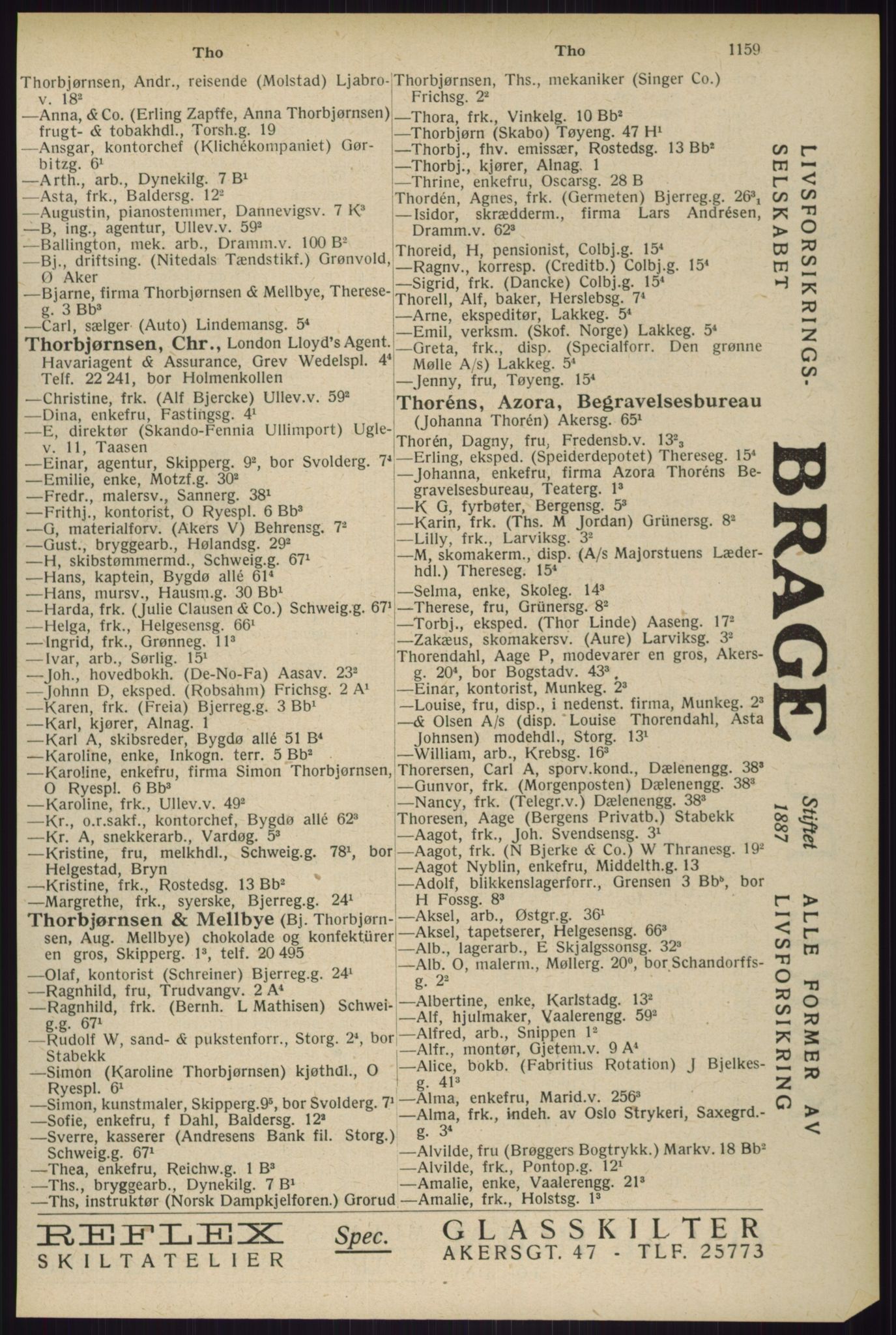 Kristiania/Oslo adressebok, PUBL/-, 1929, s. 1159