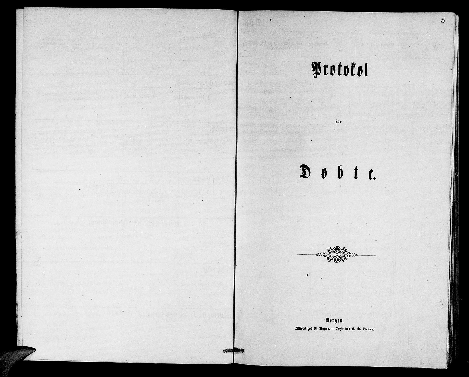 Askvoll sokneprestembete, AV/SAB-A-79501/H/Hab/Haba/L0002: Klokkerbok nr. A 2, 1873-1885, s. 5