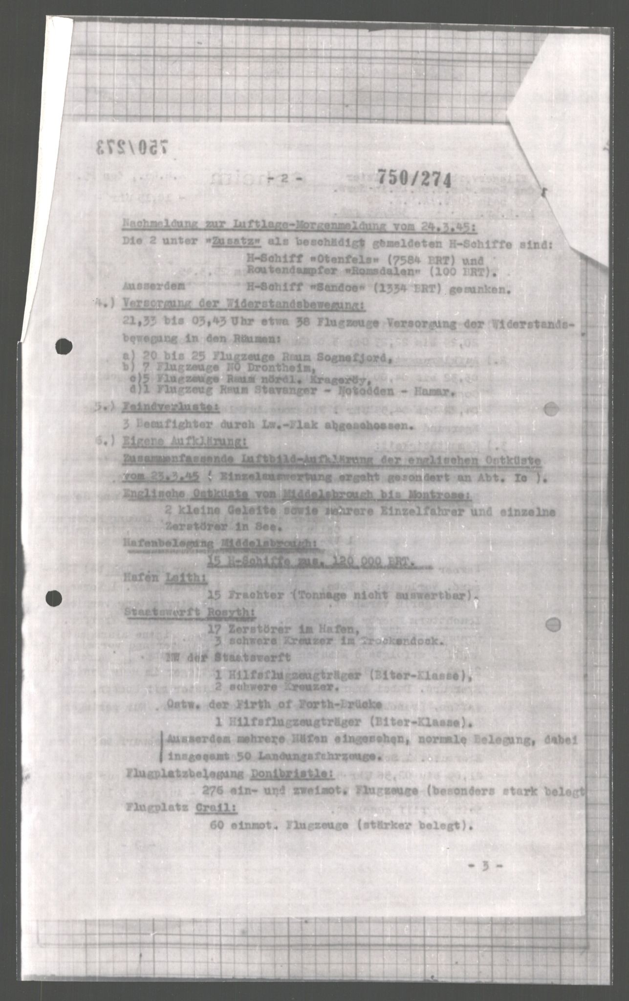 Forsvarets Overkommando. 2 kontor. Arkiv 11.4. Spredte tyske arkivsaker, AV/RA-RAFA-7031/D/Dar/Dara/L0004: Krigsdagbøker for 20. Gebirgs-Armee-Oberkommando (AOK 20), 1945, s. 198