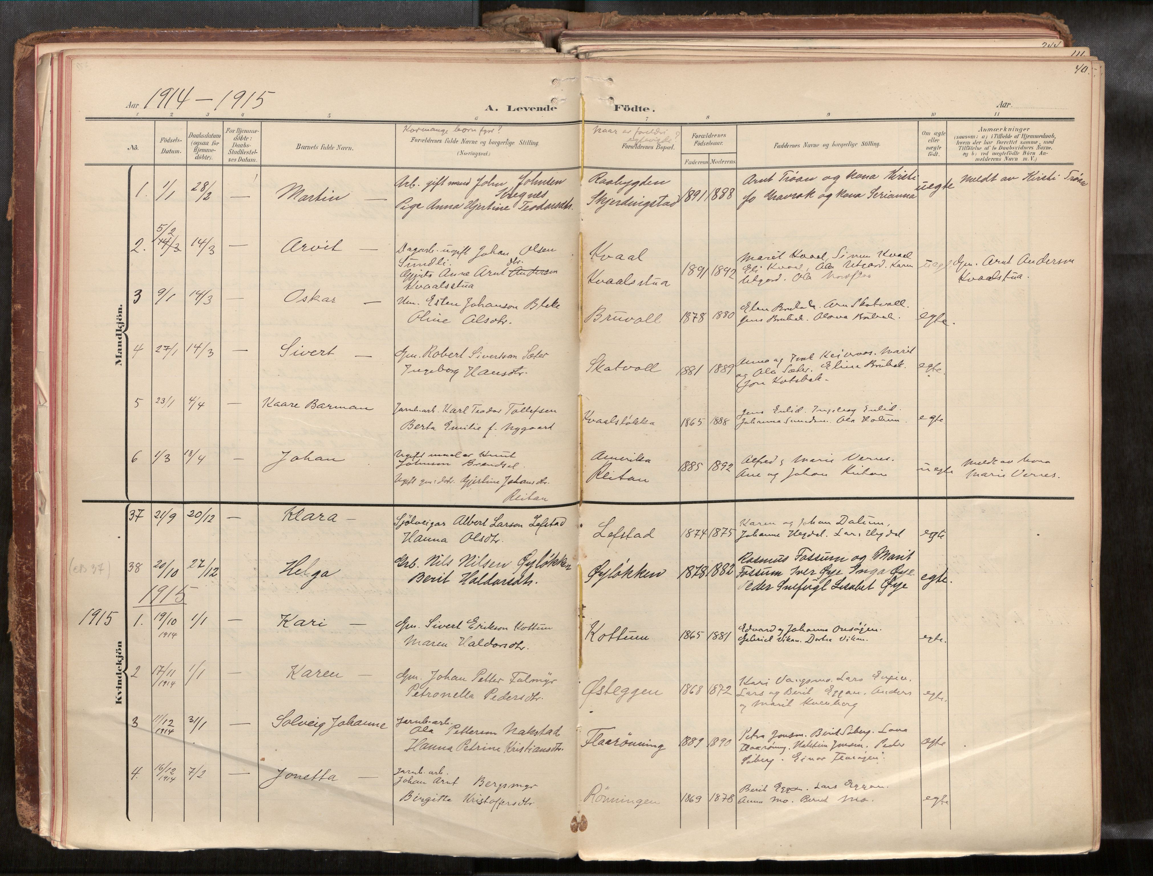 Ministerialprotokoller, klokkerbøker og fødselsregistre - Sør-Trøndelag, AV/SAT-A-1456/691/L1085b: Ministerialbok nr. 691A18, 1908-1930, s. 40