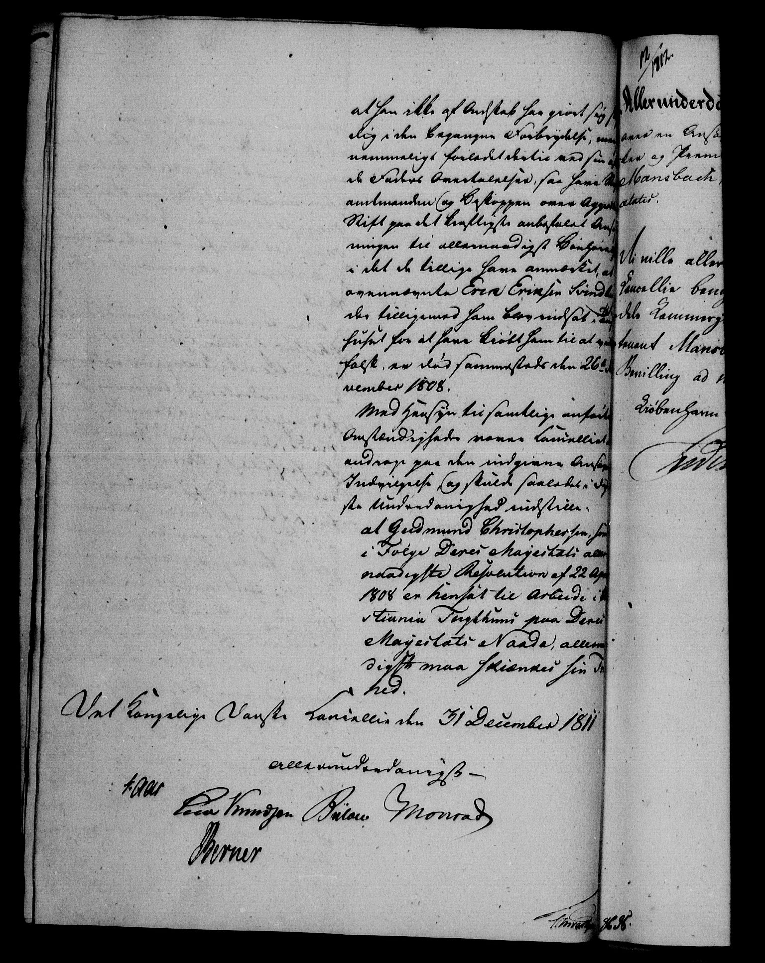 Danske Kanselli 1800-1814, AV/RA-EA-3024/H/Hf/Hfa/Hfab/L0013: Forestillinger, 1812