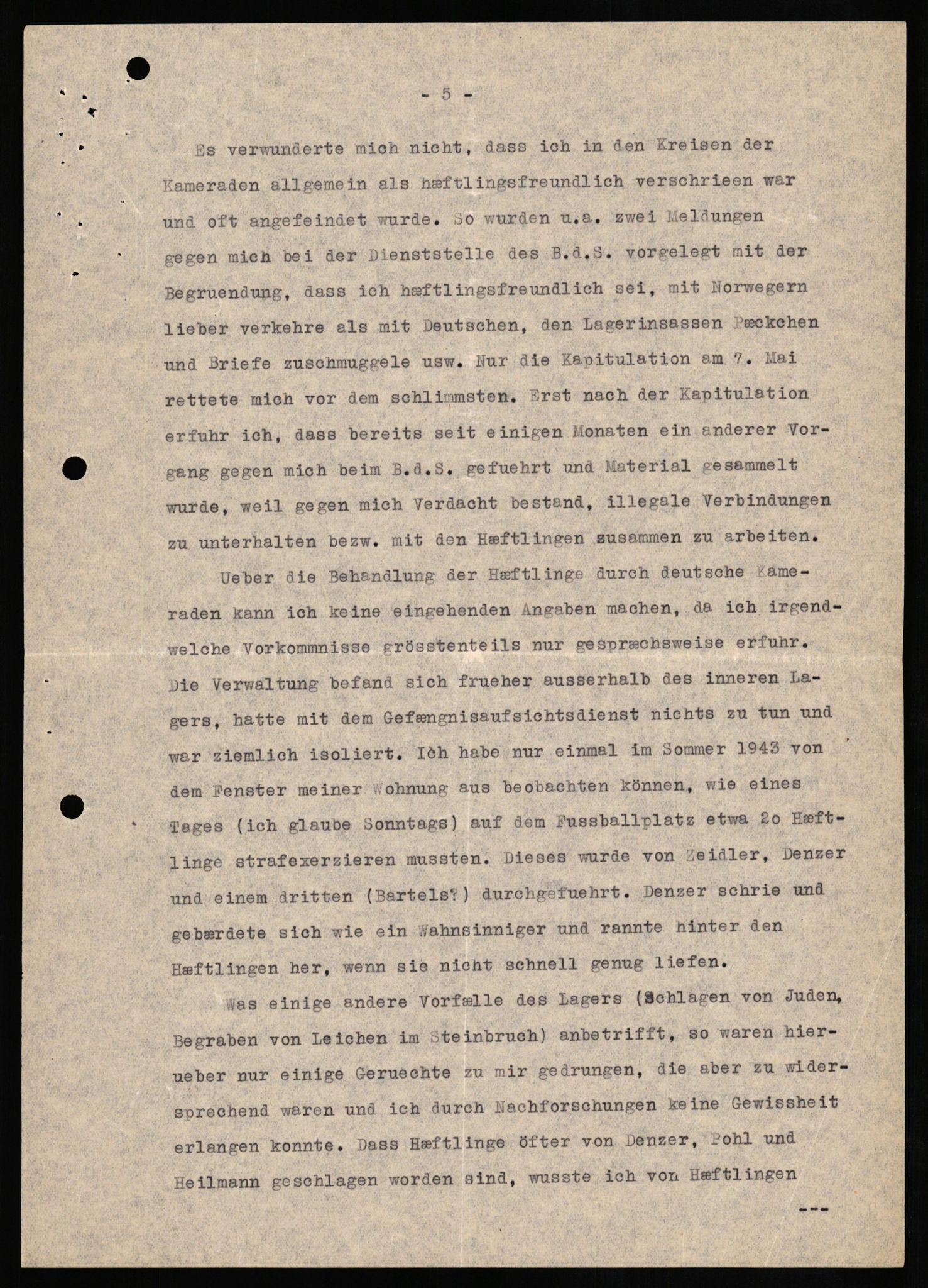 Forsvaret, Forsvarets overkommando II, AV/RA-RAFA-3915/D/Db/L0020: CI Questionaires. Tyske okkupasjonsstyrker i Norge. Tyskere., 1945-1946, s. 397