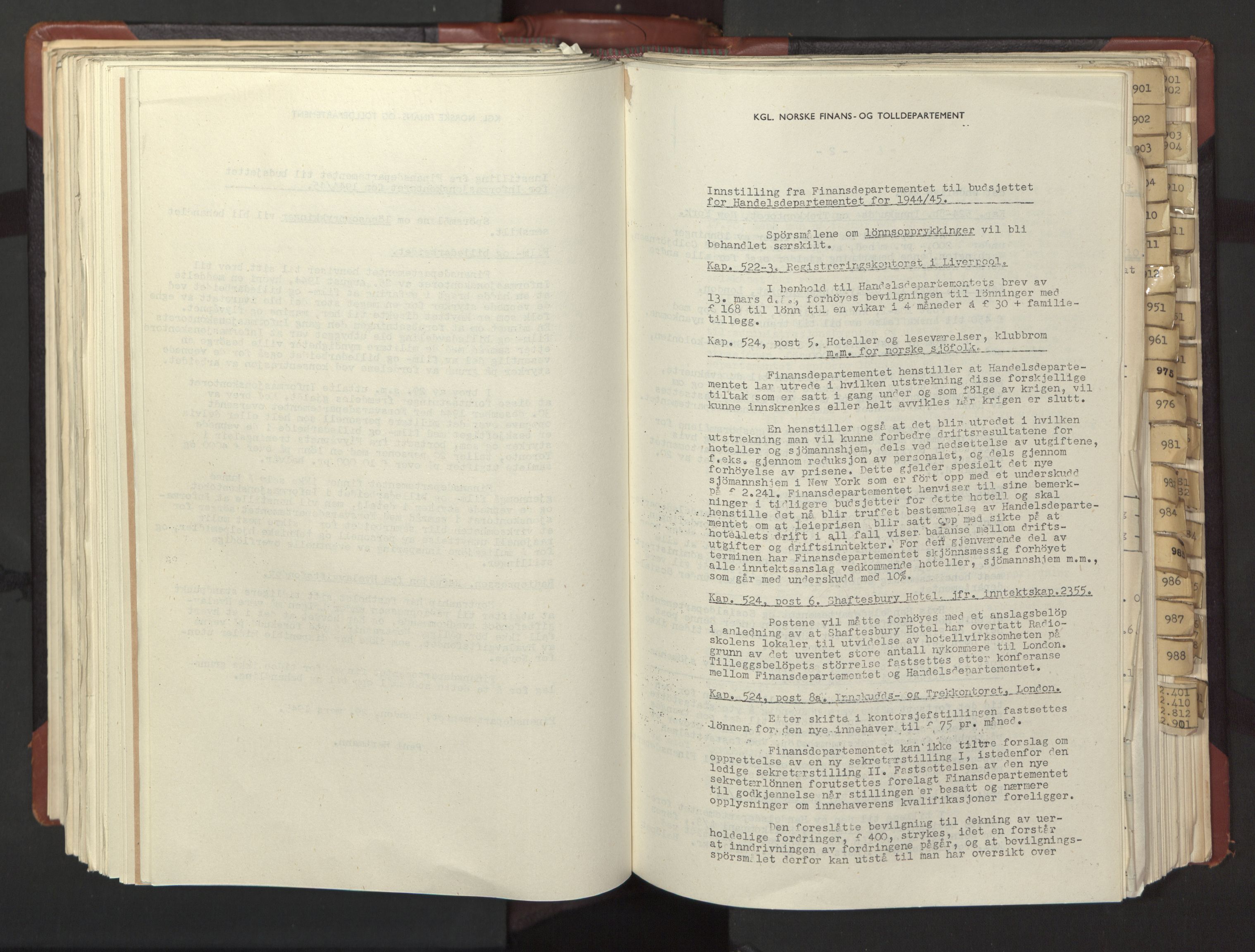 Statsrådssekretariatet, RA/S-1001/A/Ac/L0126: Kgl. res. 12/1-25/5, 1945, s. 388