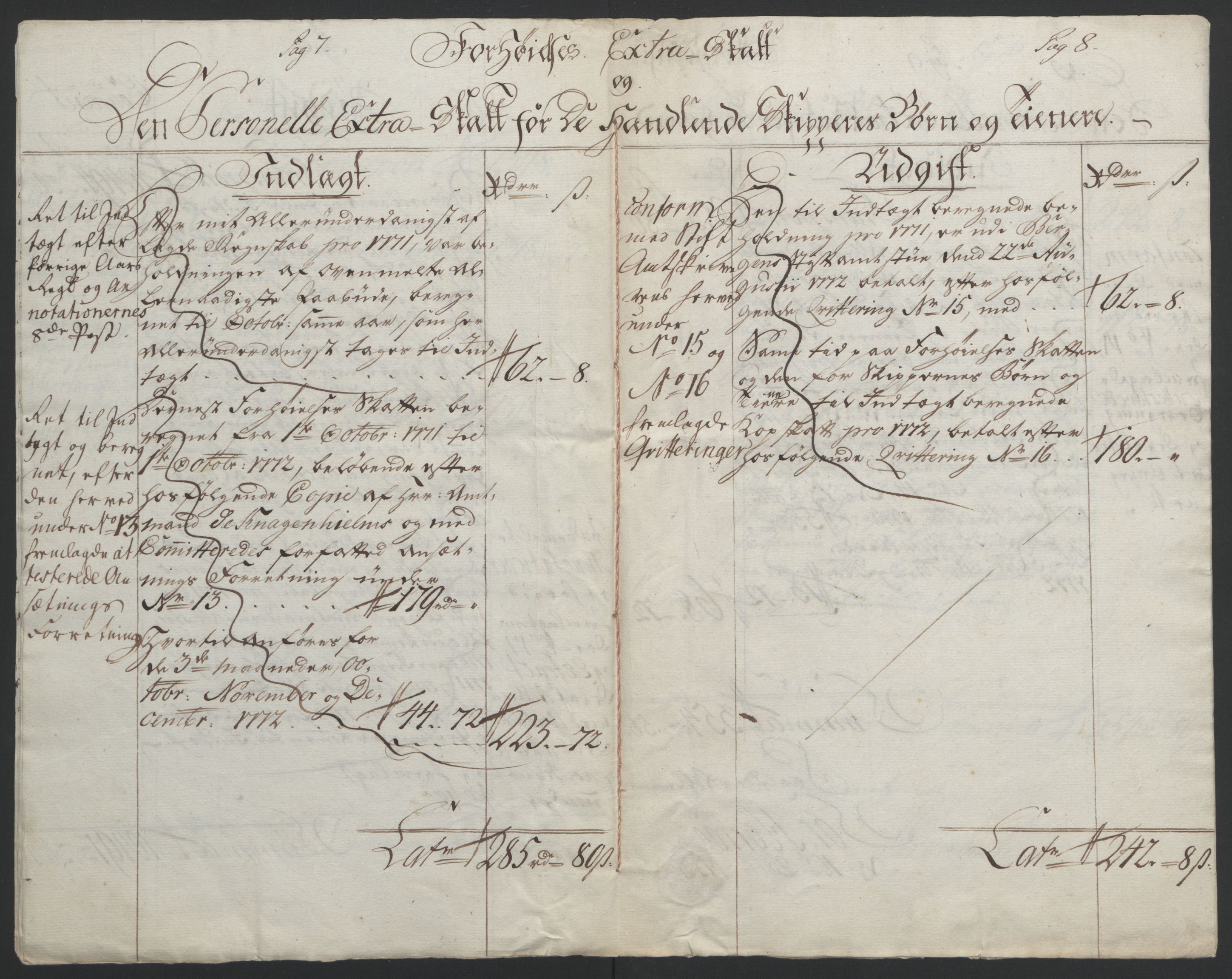 Rentekammeret inntil 1814, Reviderte regnskaper, Fogderegnskap, AV/RA-EA-4092/R65/L4573: Ekstraskatten Helgeland, 1762-1772, s. 403