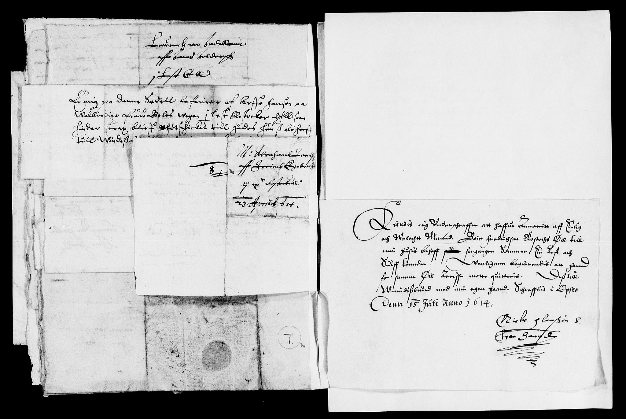 Rentekammeret inntil 1814, Reviderte regnskaper, Lensregnskaper, AV/RA-EA-5023/R/Rb/Rba/L0033: Akershus len, 1613-1614