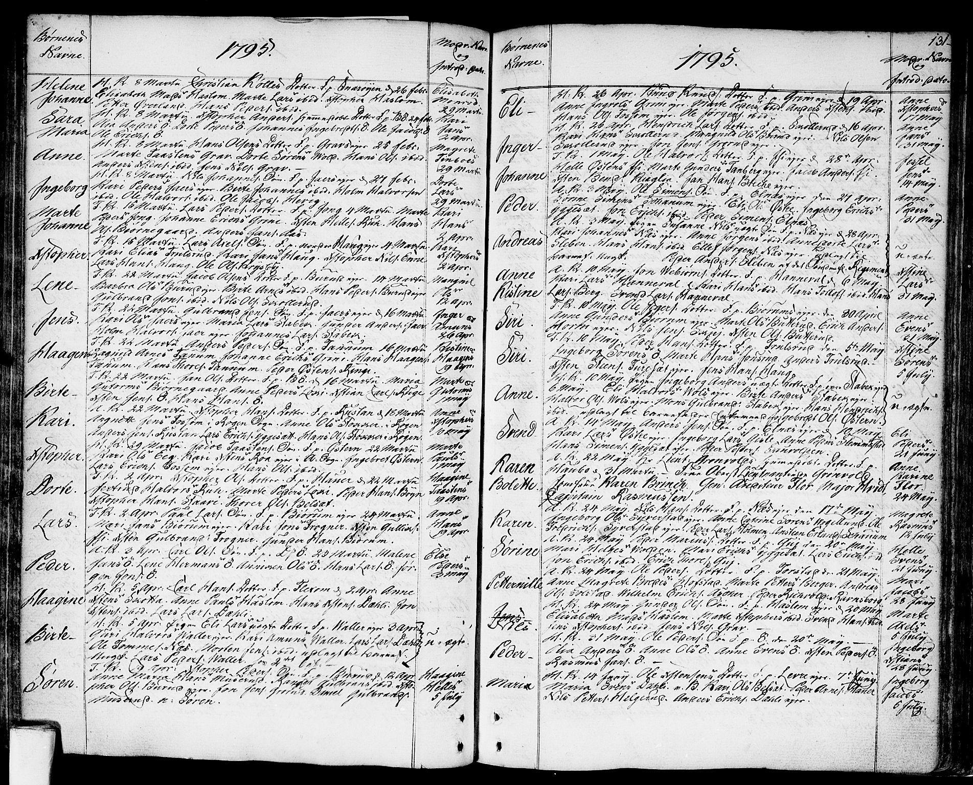 Asker prestekontor Kirkebøker, SAO/A-10256a/F/Fa/L0003: Ministerialbok nr. I 3, 1767-1807, s. 131