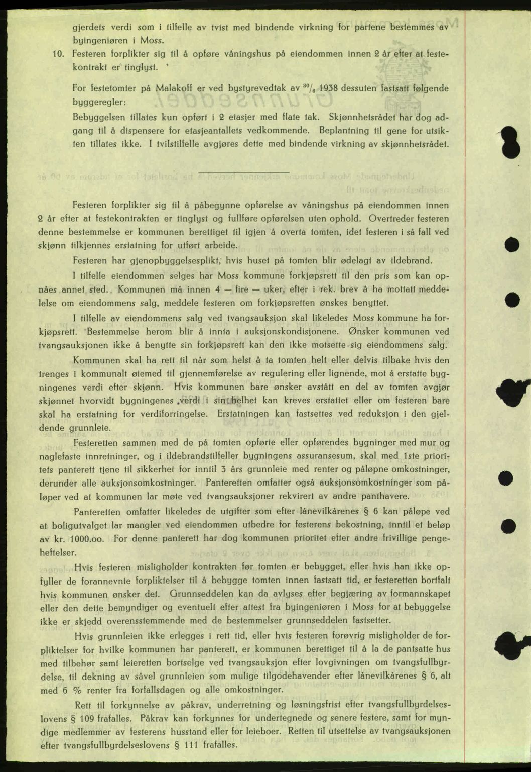 Moss sorenskriveri, SAO/A-10168: Pantebok nr. A5, 1938-1939, Dagboknr: 2441/1938